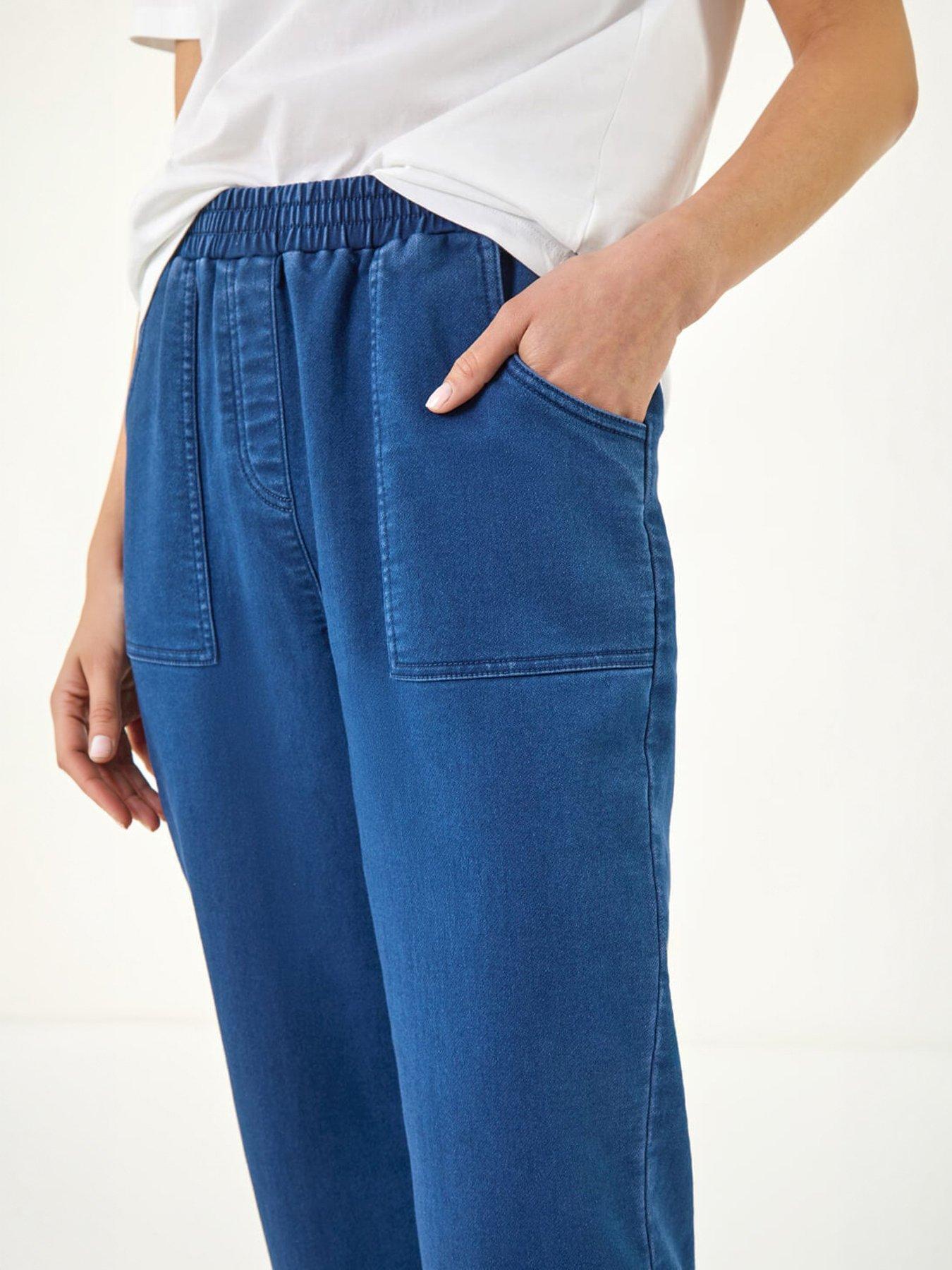 Image 2 of 5 of Roman Petite Stretch Denim Trousers