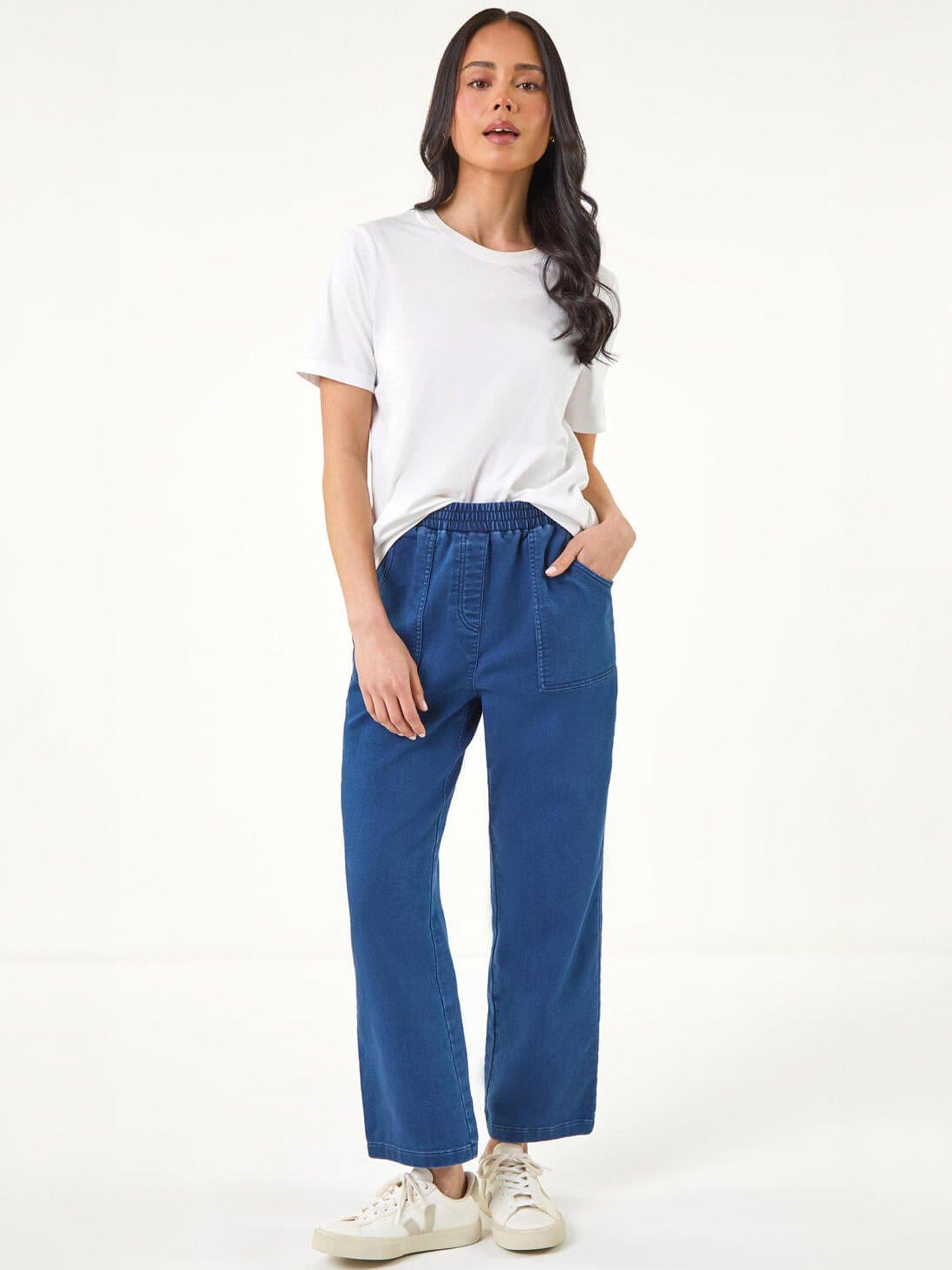 Image 5 of 5 of Roman Petite Stretch Denim Trousers