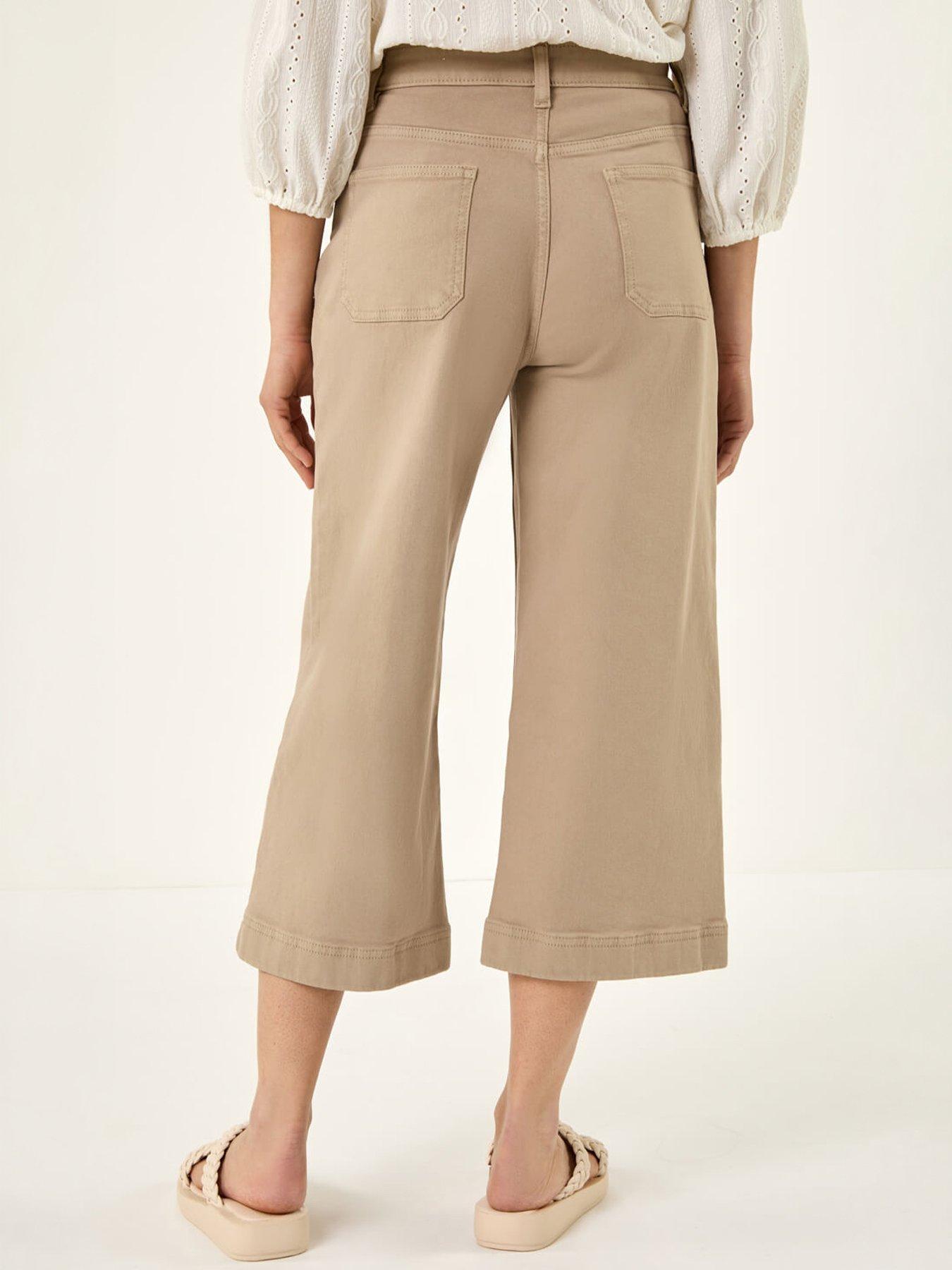 Image 4 of 5 of Roman Wide Leg Stretch Denim Culottes