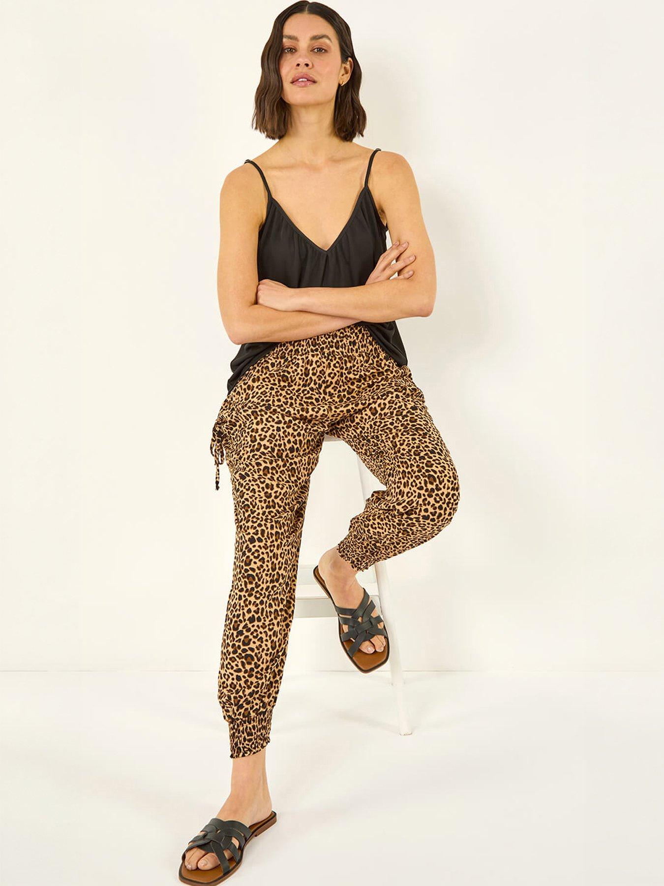 Image 1 of 5 of Roman Animal Print Hareem Jogger