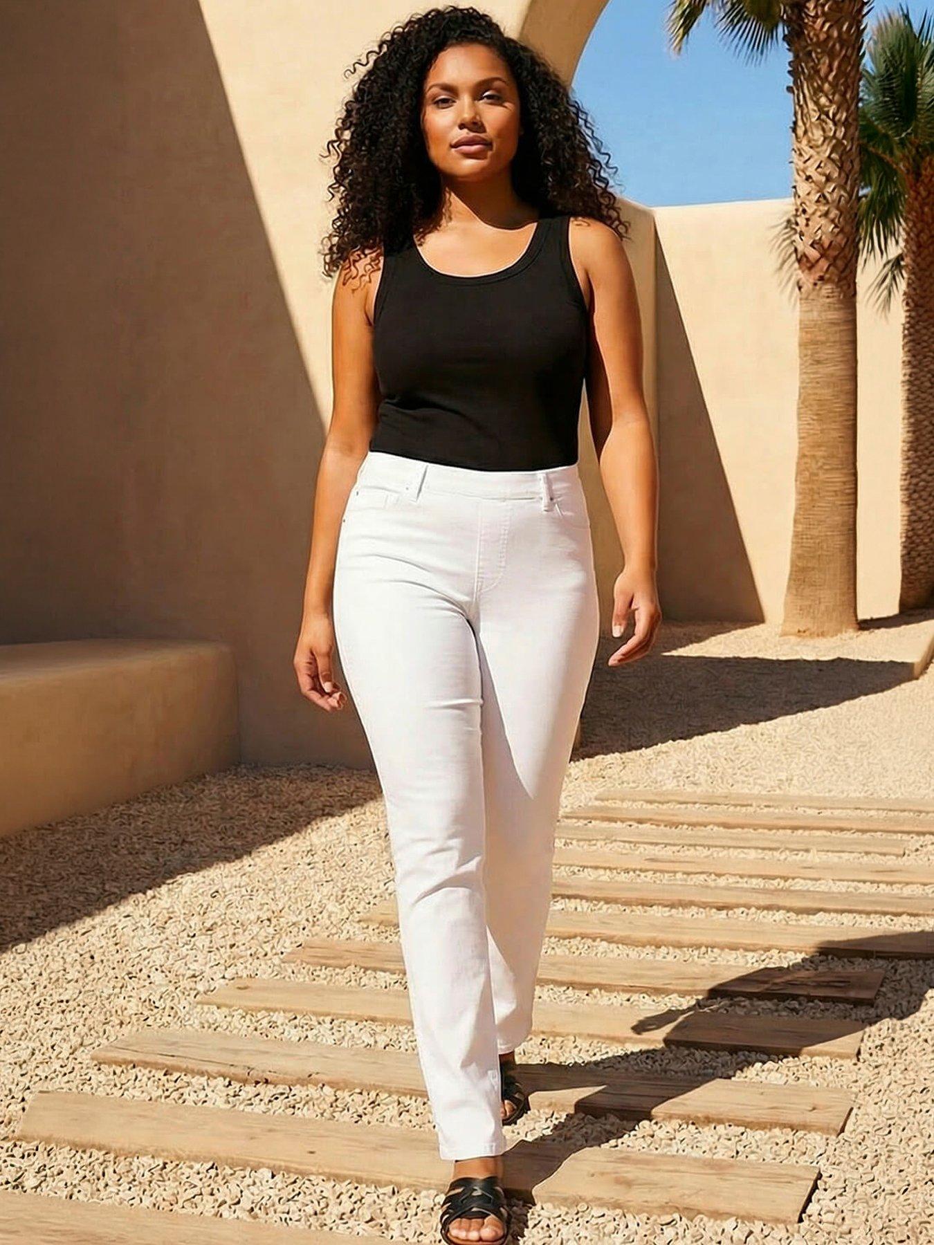 Roman Curve Stretch Denim Jegging