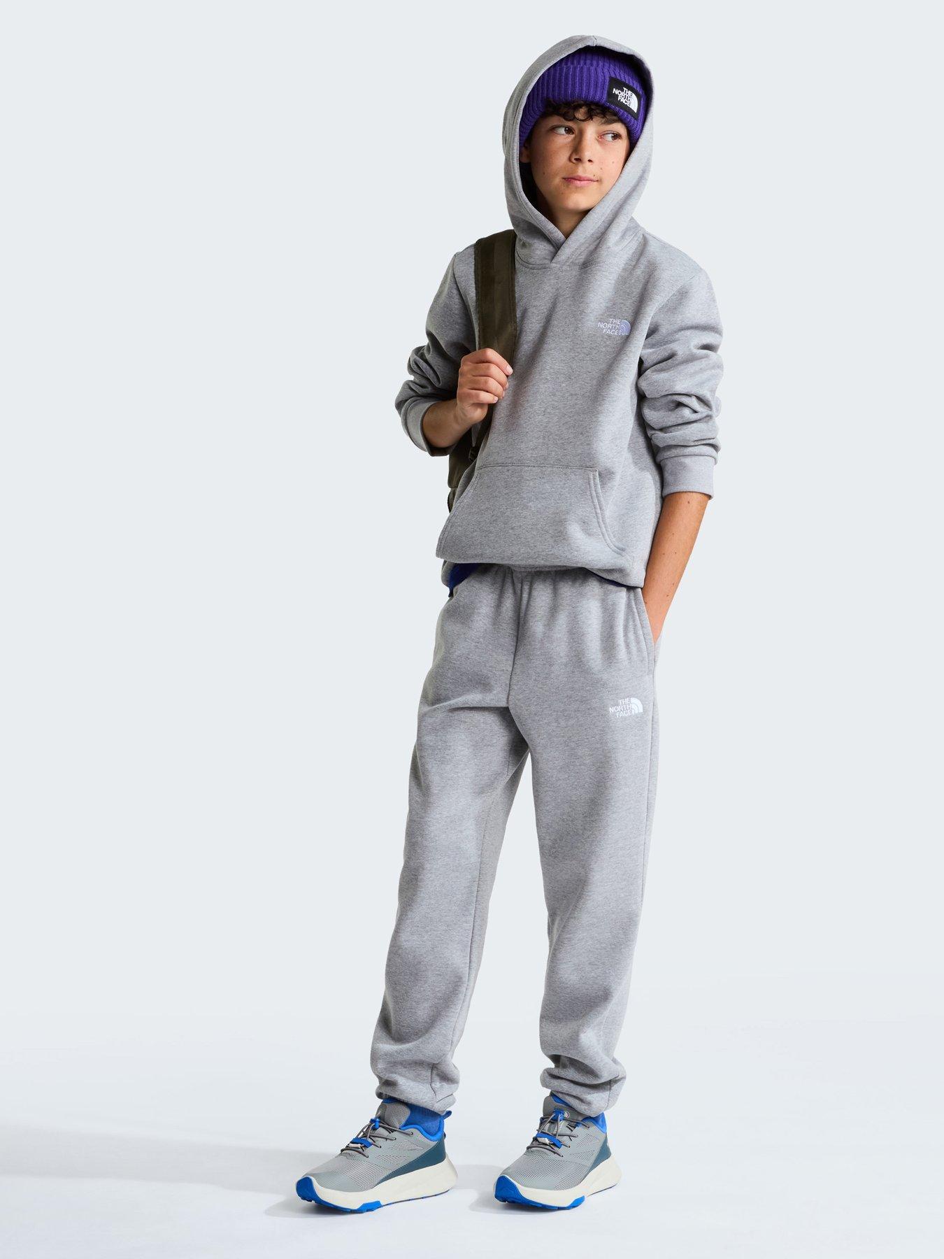 The North Face Junior Boys Evolution Simple Dome Hoodie - Grey