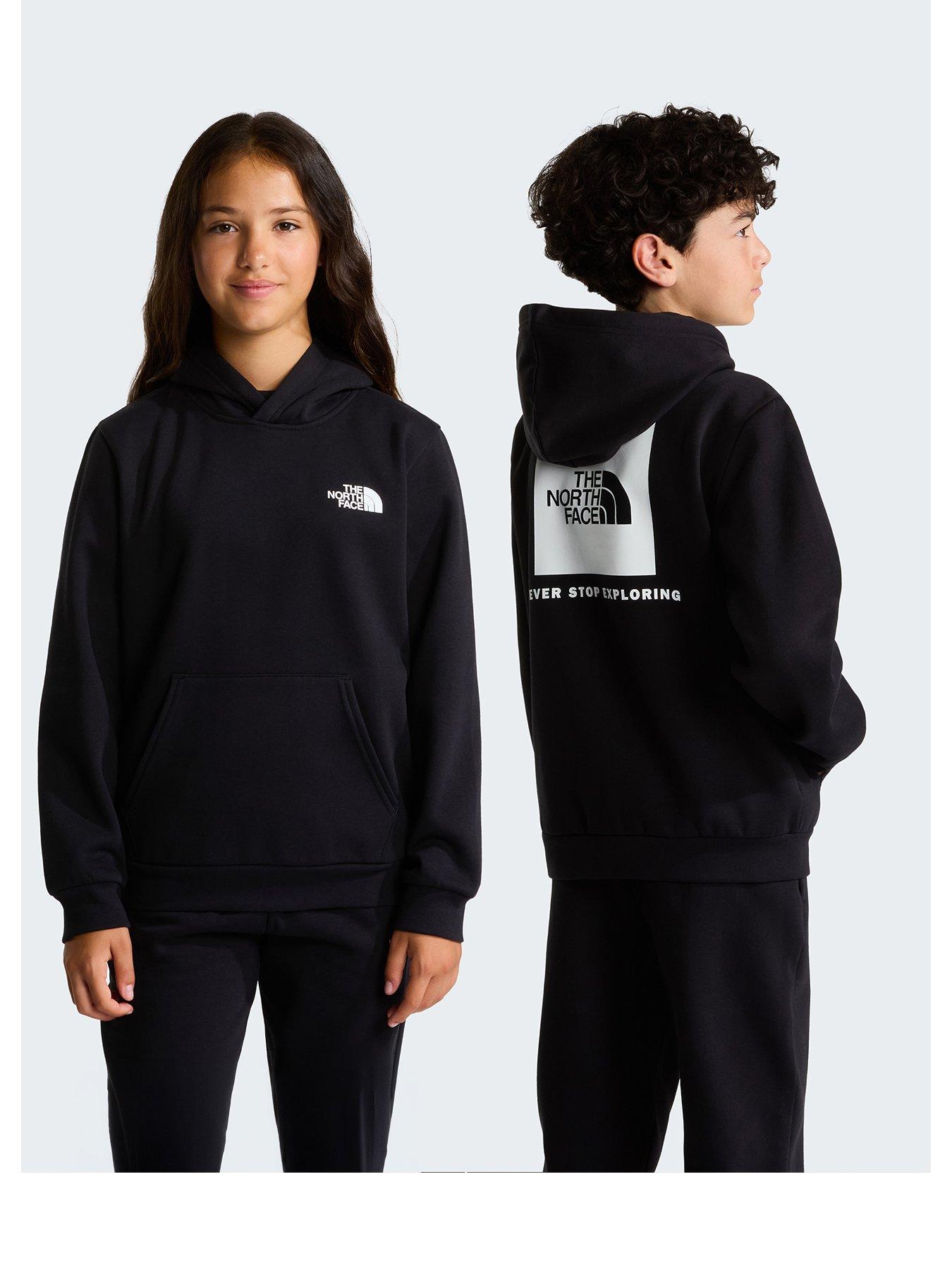 Image 2 of 5 of The North Face Junior Boys Evolution Box Nse Hoodie - Black