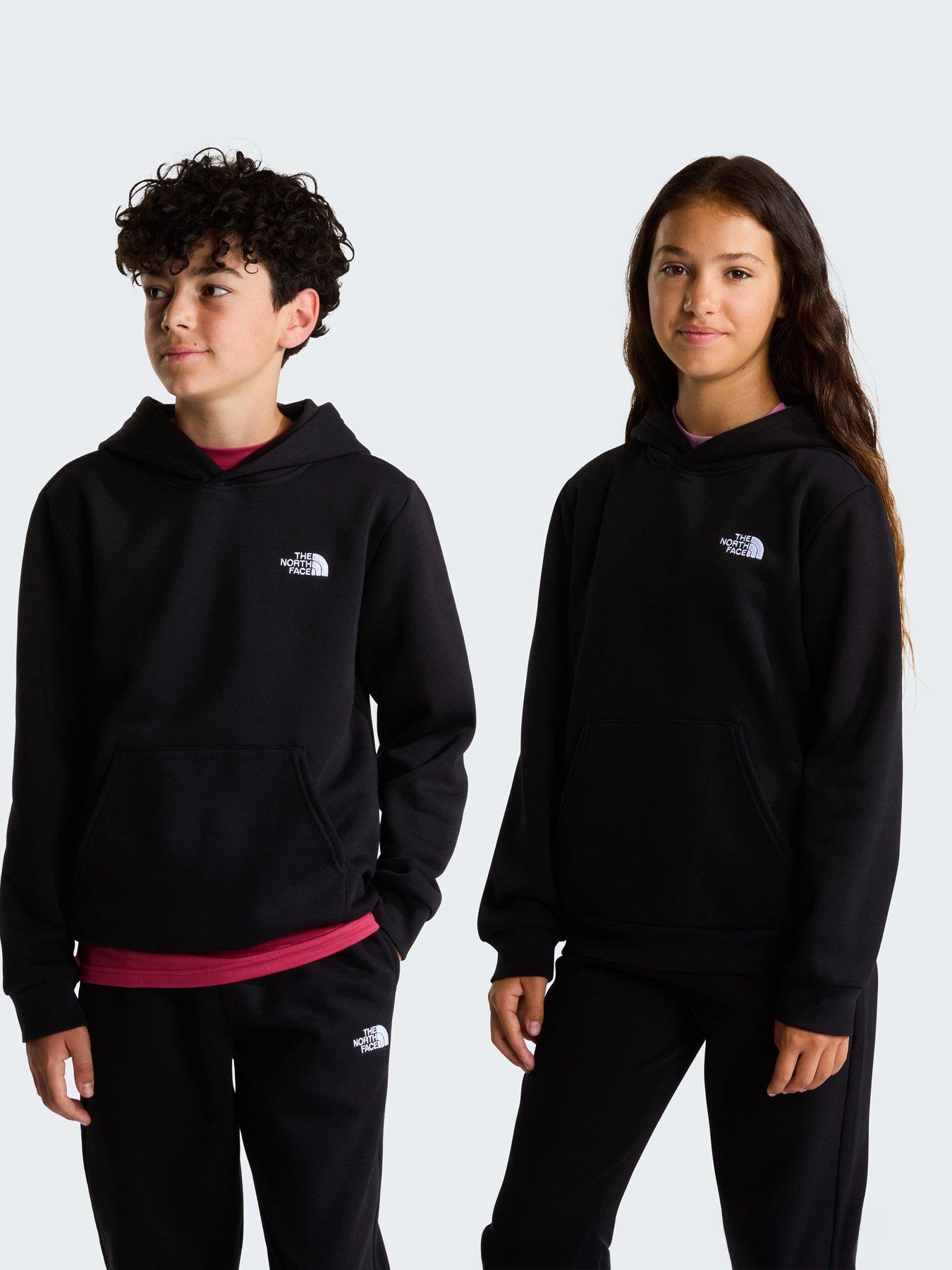 Image 2 of 5 of The North Face Unisex Simple Dome Logo Brushed Pullover Hoodie - Black