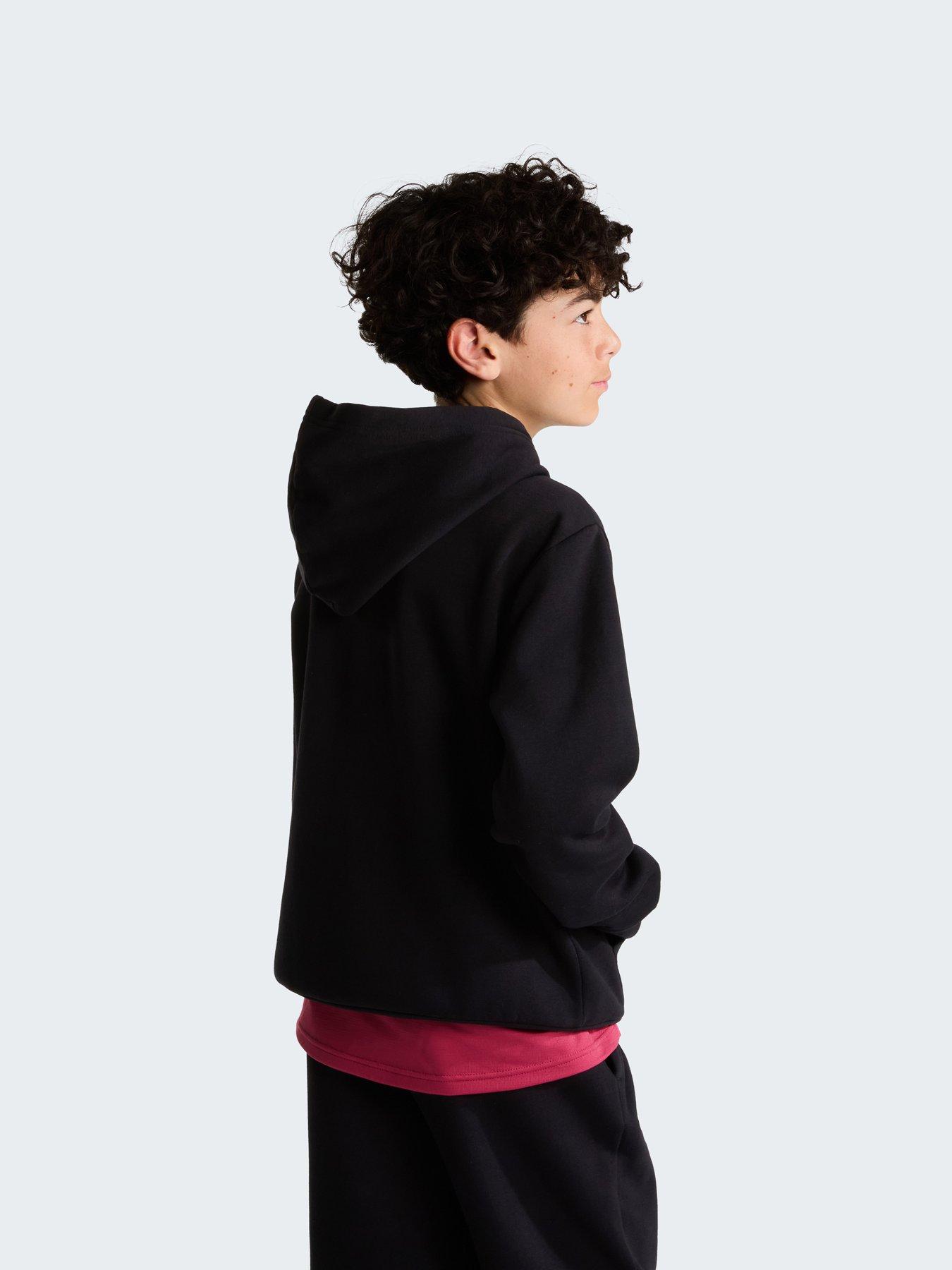 Image 3 of 5 of The North Face Unisex Simple Dome Logo Brushed Pullover Hoodie - Black