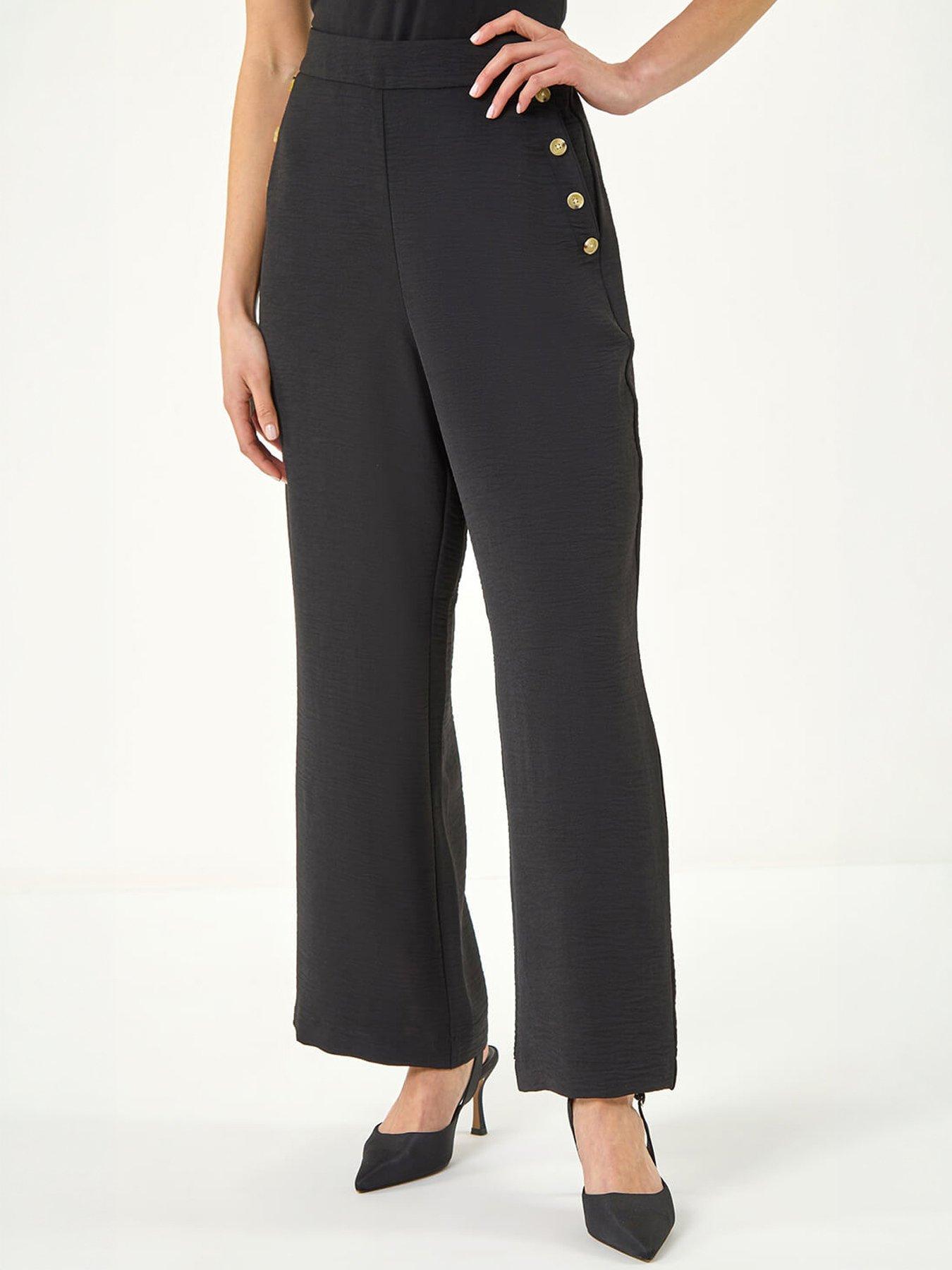 Image 3 of 5 of Roman Petite Button Side Trousers