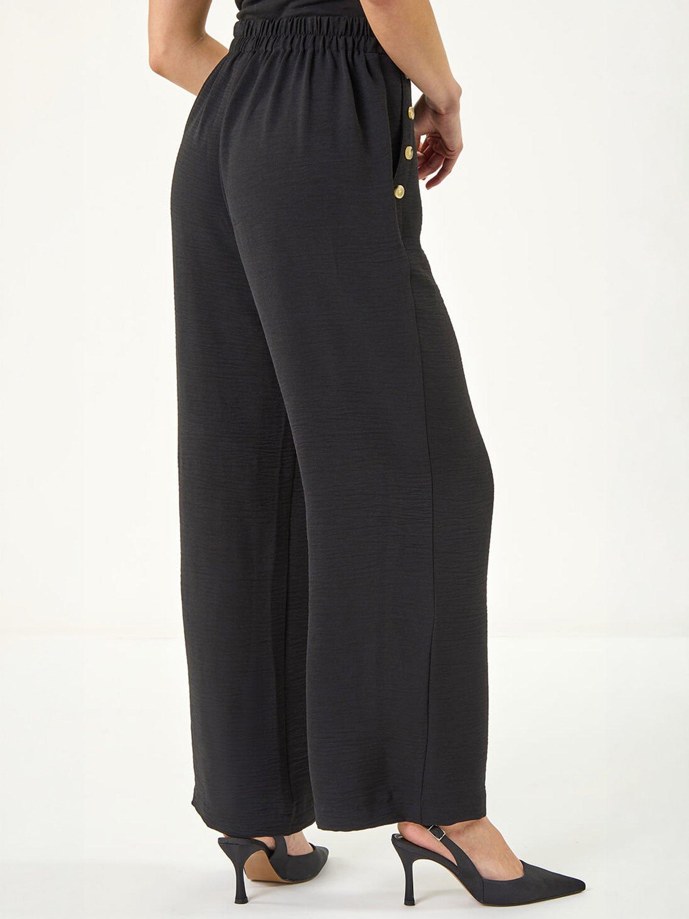 Image 4 of 5 of Roman Petite Button Side Trousers