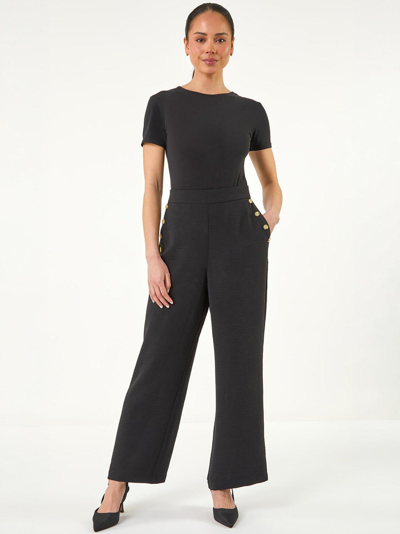 Image 5 of 5 of Roman Petite Button Side Trousers