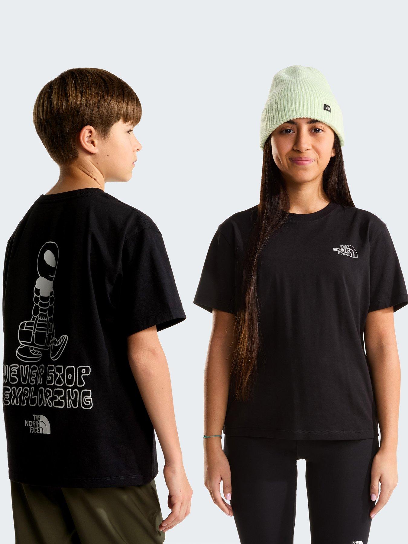 The North Face Teens' Alien Relaxed Graphic T-Shirt - Black