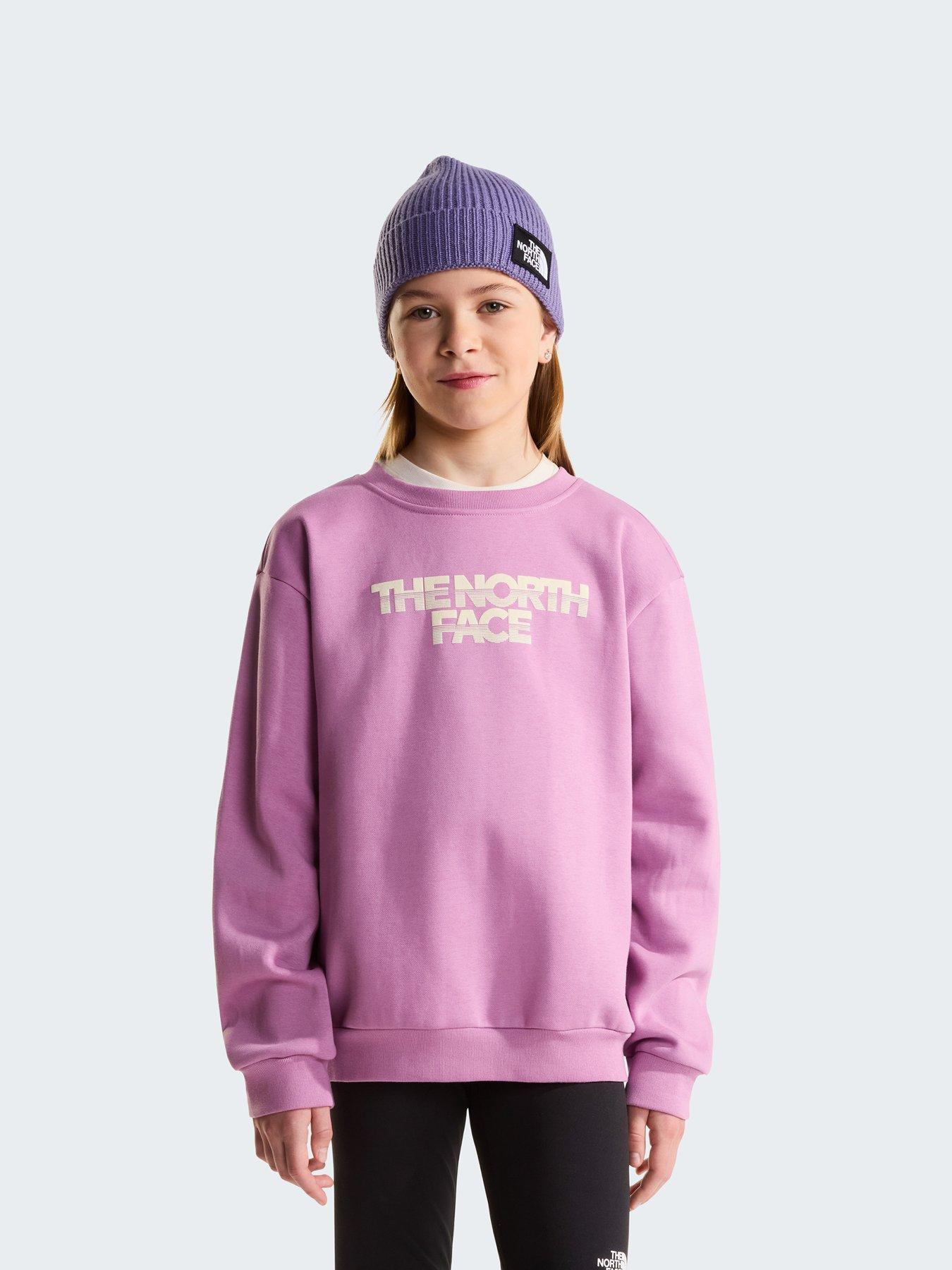 The North Face Junior Girls Chalbi Relaxed Crew Sweat - Pink