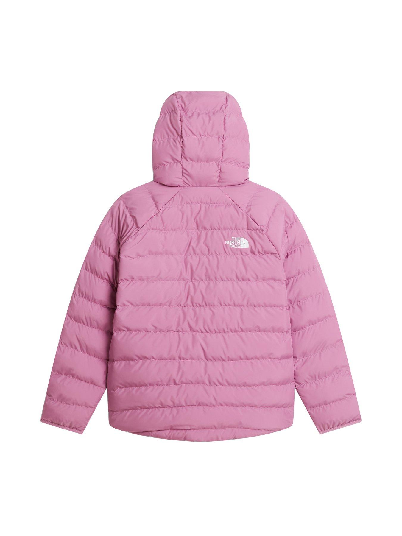 Image 7 of 7 of The North Face Girls Reversible Hooded Quilted Jacket - Pink