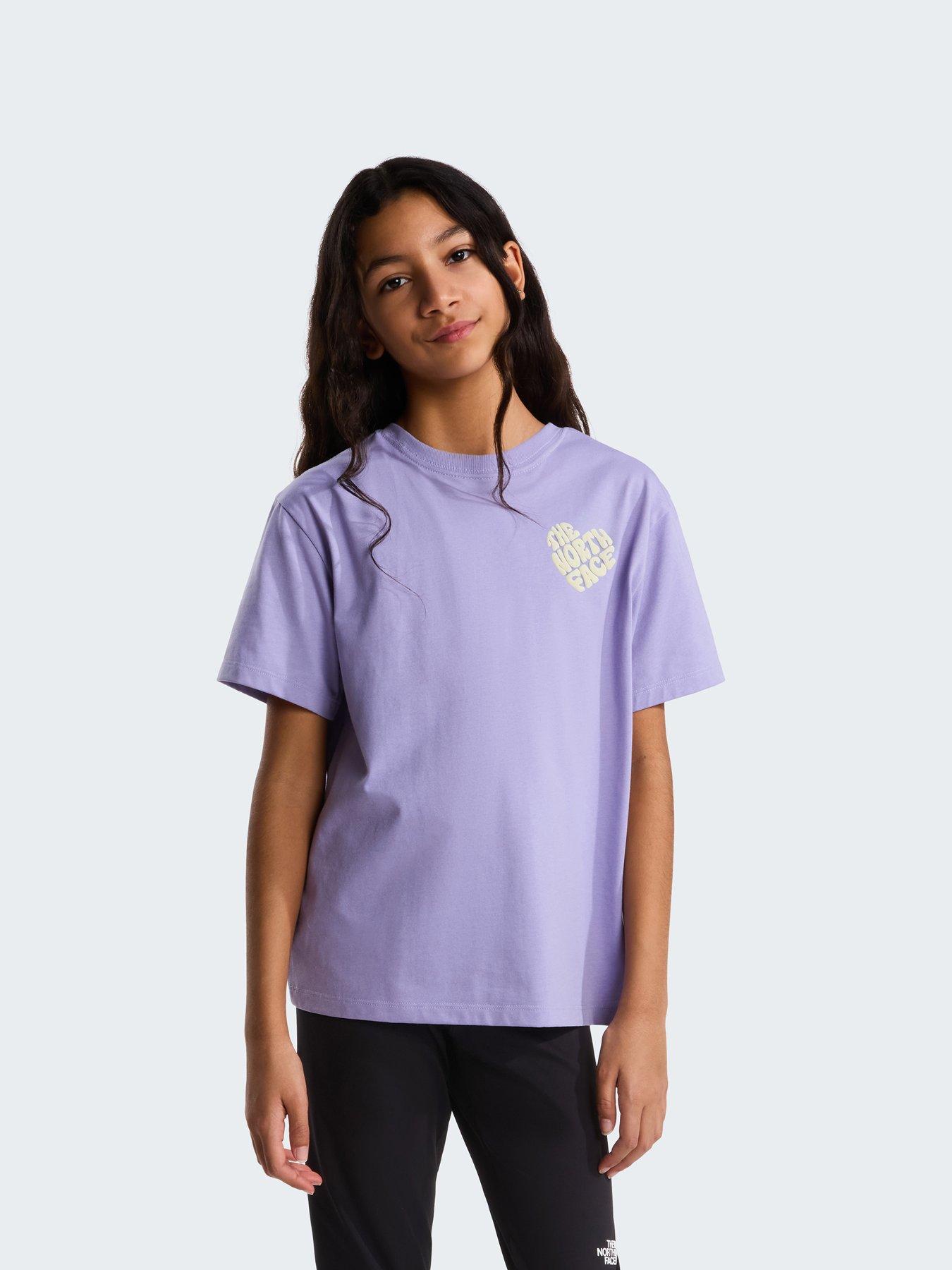 The North Face Girls' Brand Proud Relaxed Graphic T-Shirt - Pale Plum