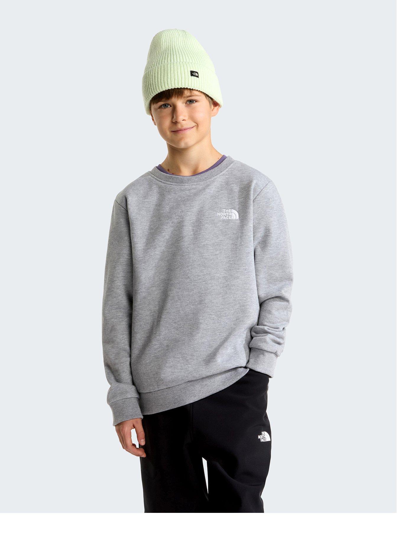 The North Face Junior Boys Evolution Simple Dome Crew Sweat - Grey