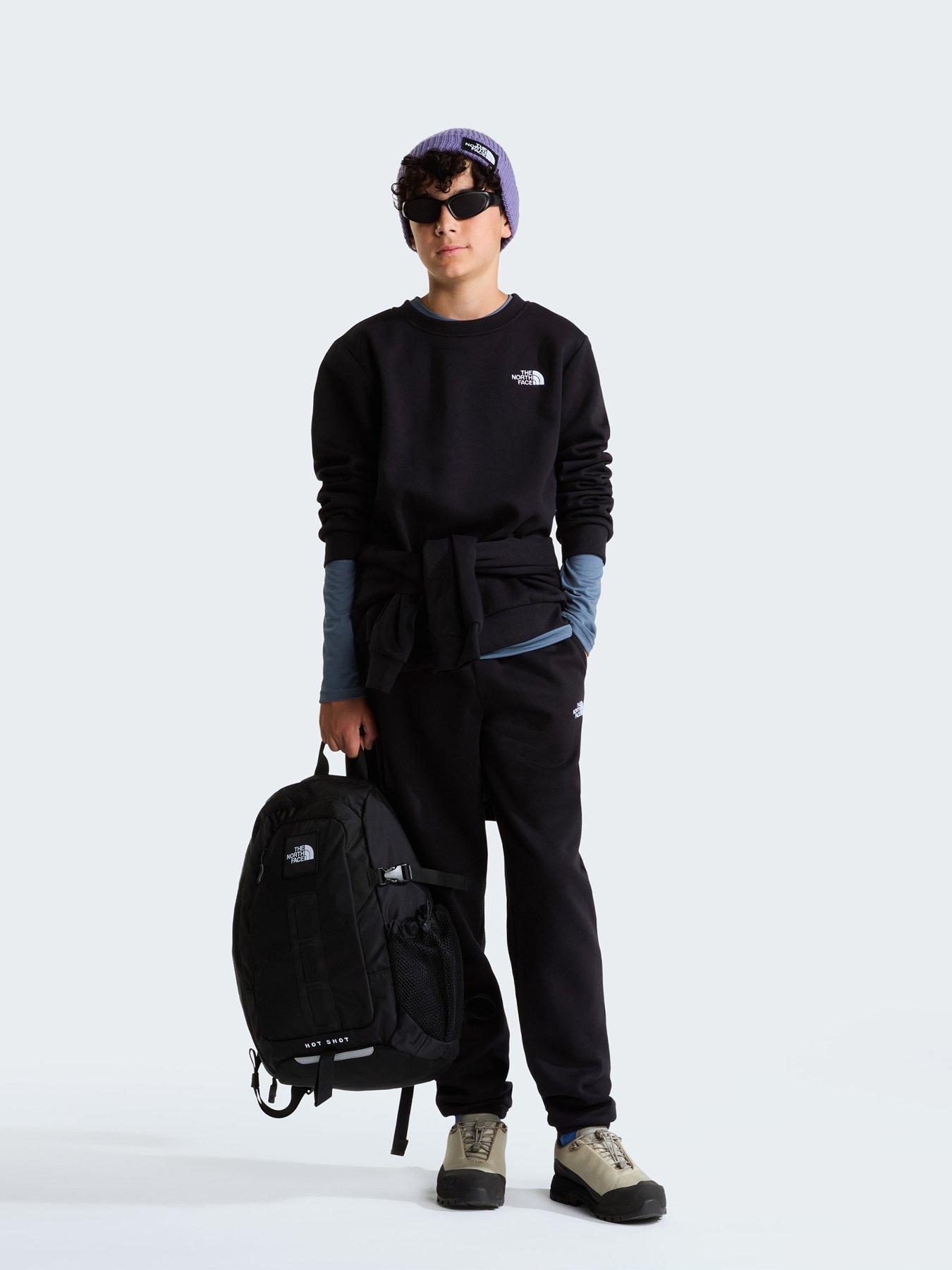 Image 1 of 5 of The North Face Junior Boys Evolution Simple Dome Crew Sweat - Black