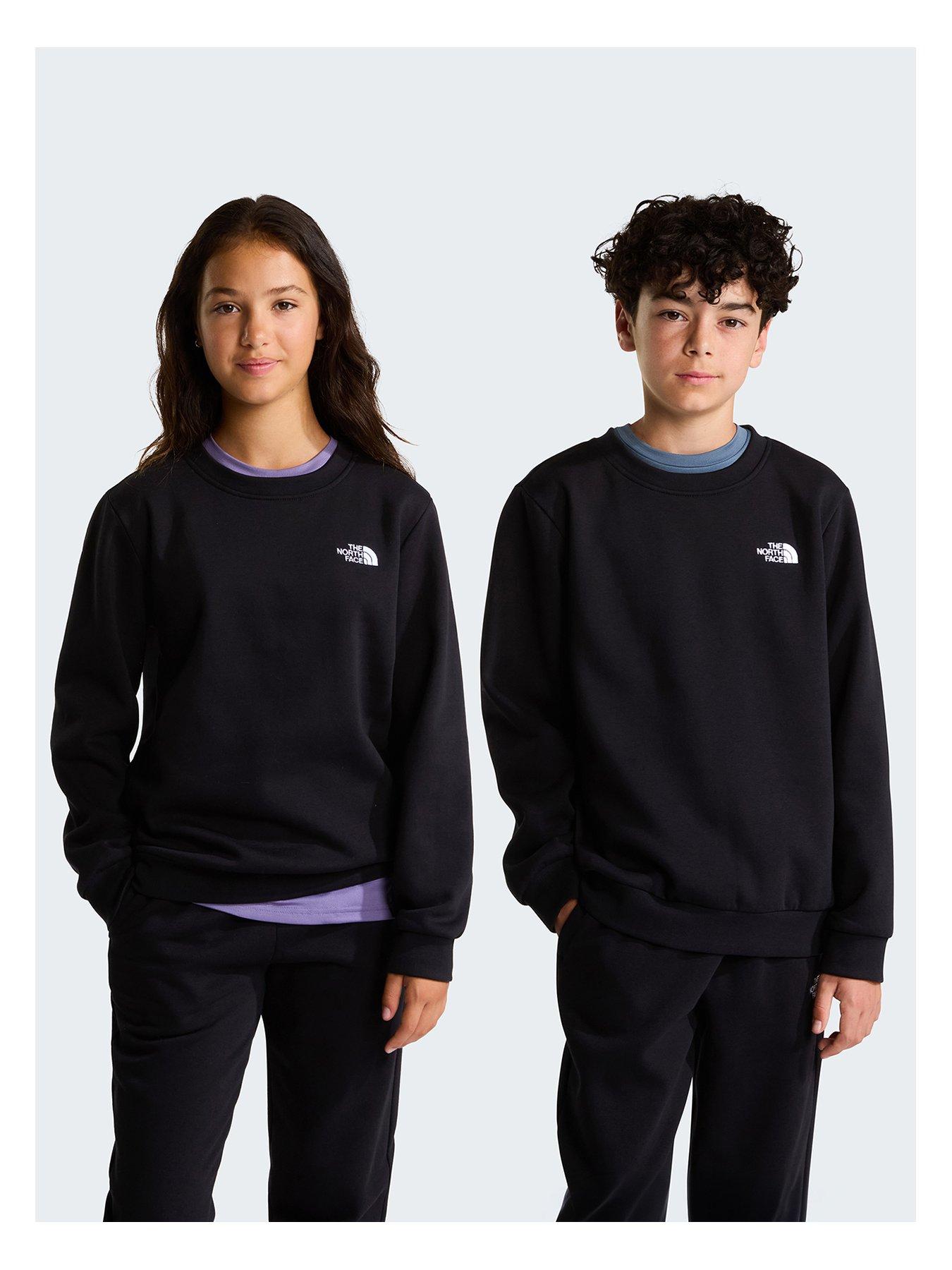 Image 2 of 5 of The North Face Junior Boys Evolution Simple Dome Crew Sweat - Black