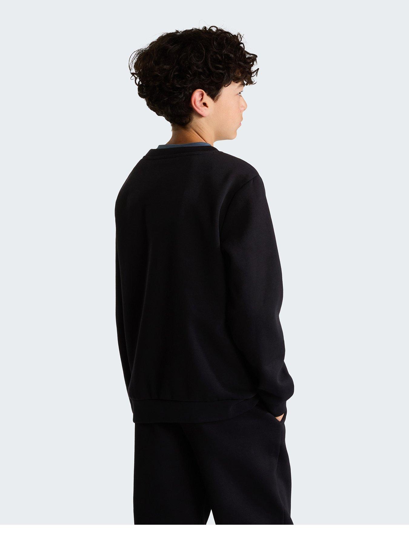 Image 3 of 5 of The North Face Junior Boys Evolution Simple Dome Crew Sweat - Black