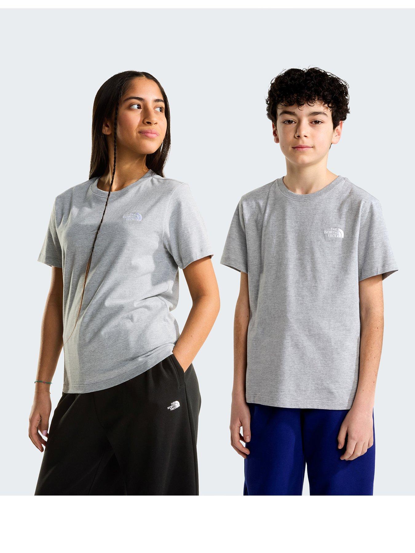 Image 2 of 5 of The North Face Junior Boys Evolution Simple Dome T-Shirt - Grey