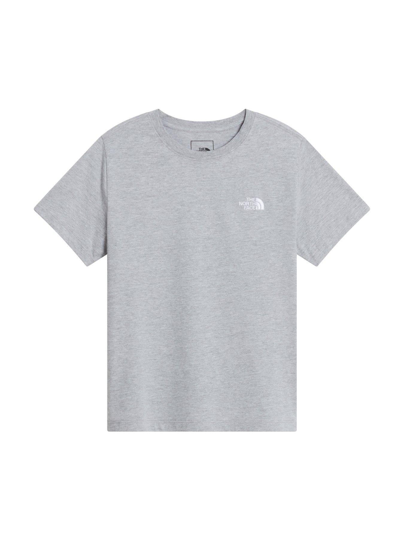 Image 4 of 5 of The North Face Junior Boys Evolution Simple Dome T-Shirt - Grey