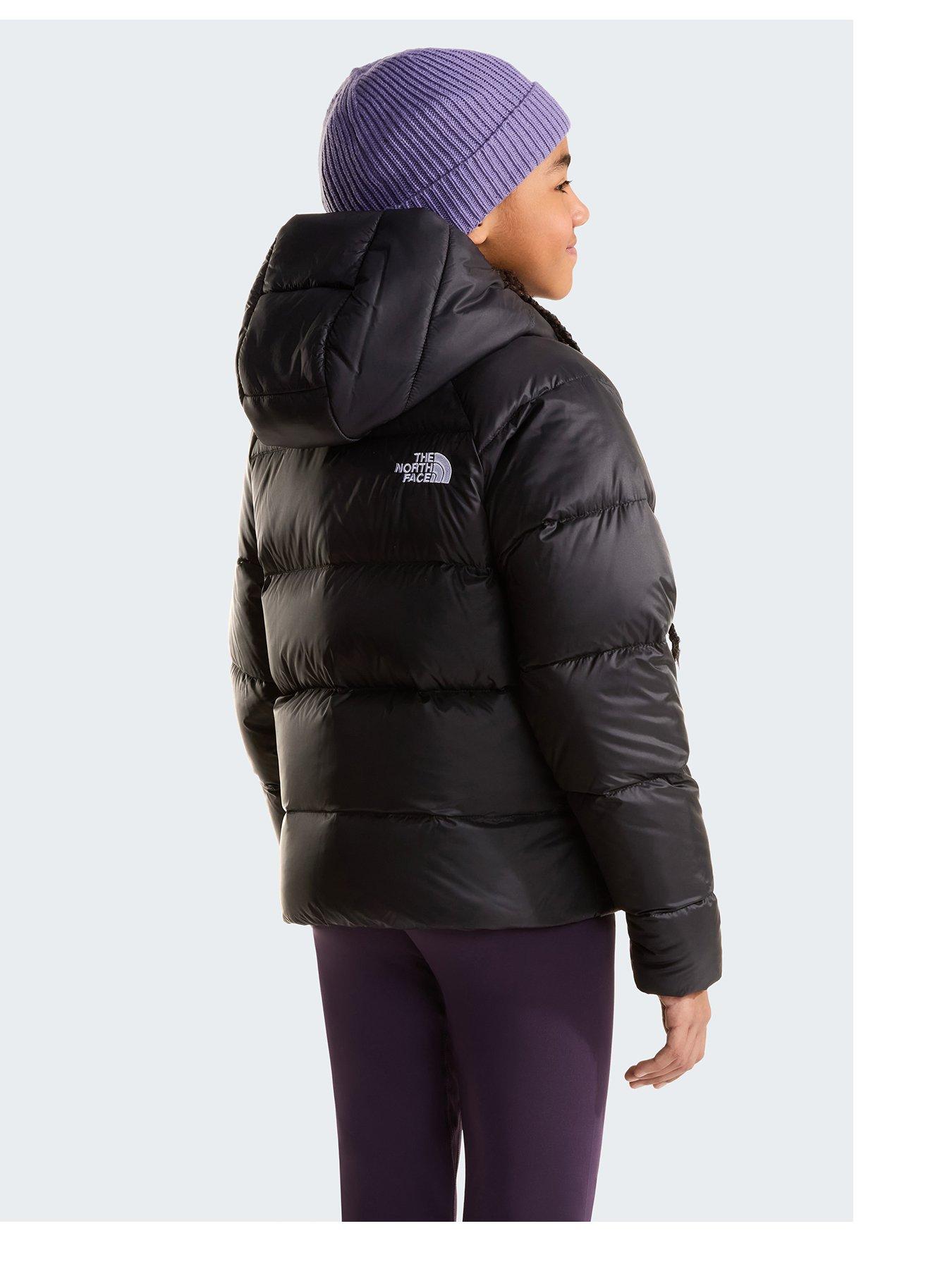 Image 3 of 6 of The North Face The North Face Girls Hydrenalite Down Hooded Full Zip Jacket - Black