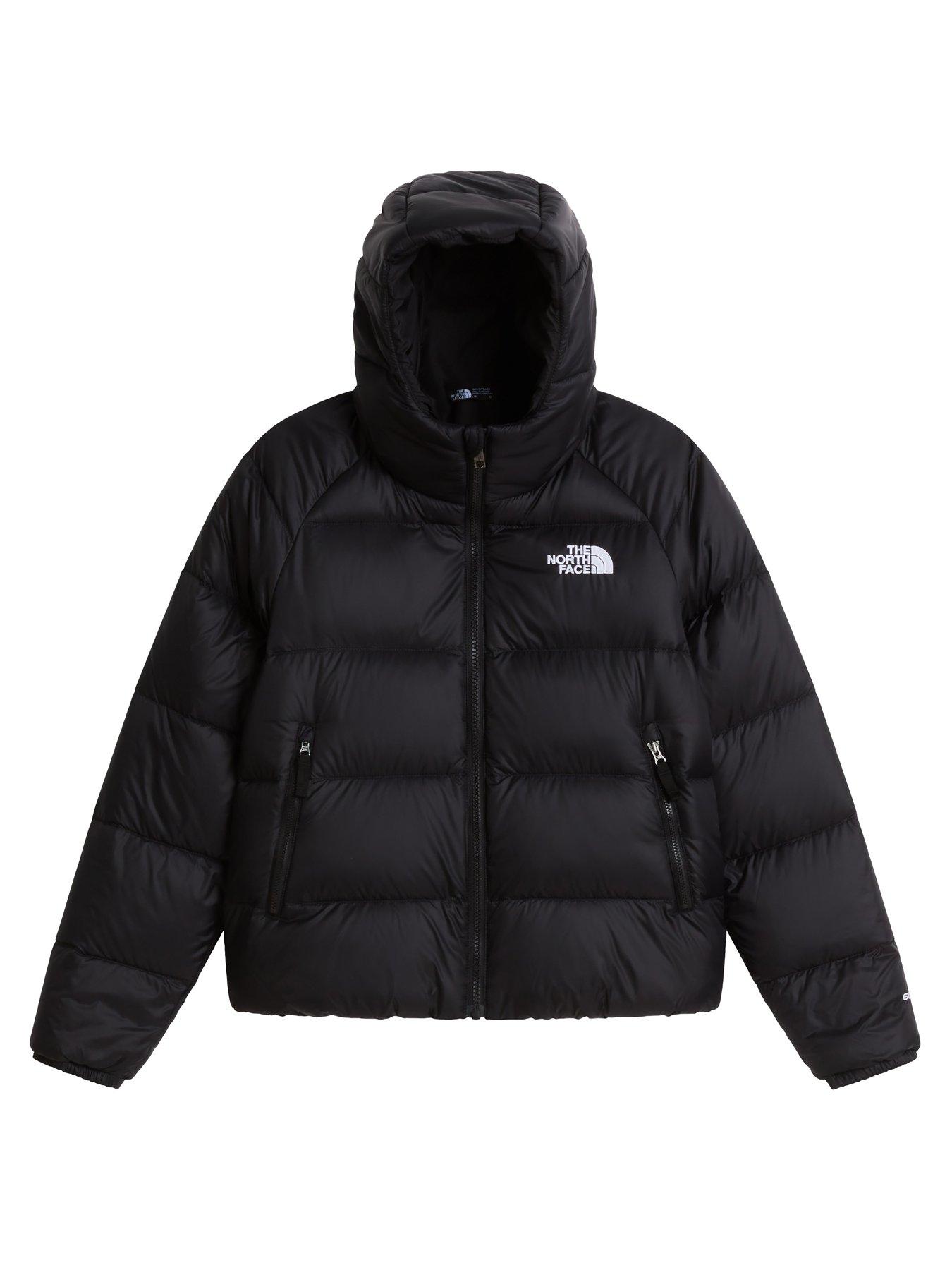 Image 5 of 6 of The North Face The North Face Girls Hydrenalite Down Hooded Full Zip Jacket - Black