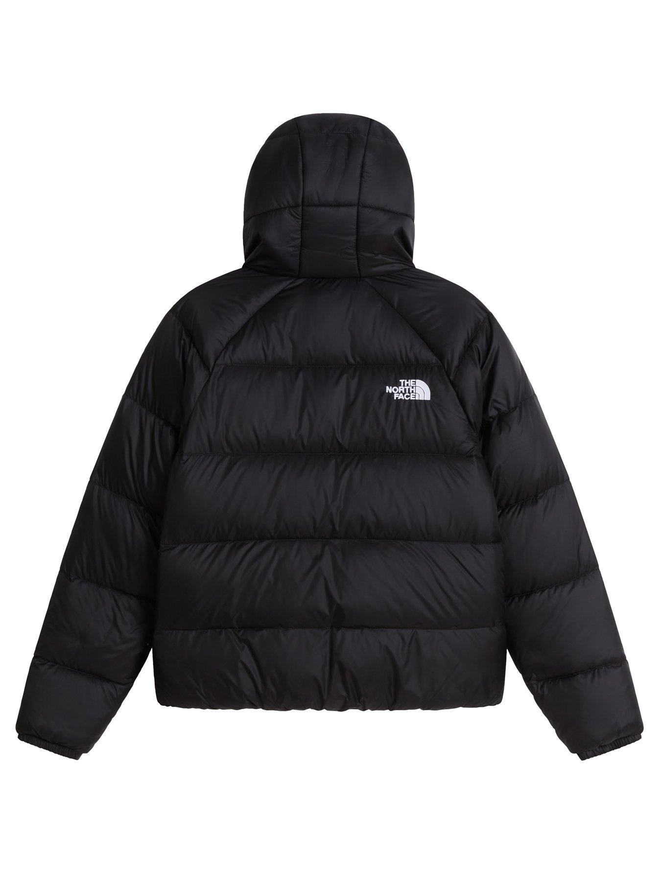 Image 6 of 6 of The North Face The North Face Girls Hydrenalite Down Hooded Full Zip Jacket - Black