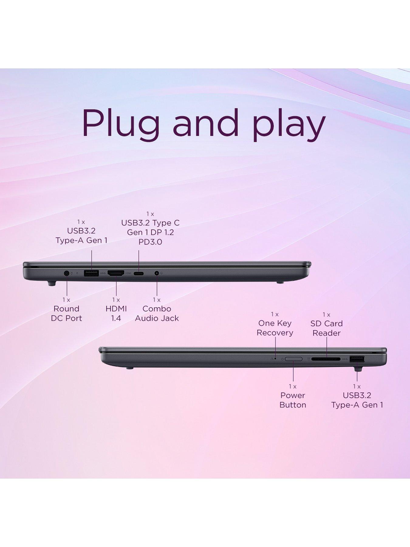 Image 7 of 7 of Lenovo IdeaPad Slim 3 14ARP10 - AMD Ryzen 5 - 8GB RAM - 256GB - 14in WUXGA (1920x1200) - Grey - No Power Adaptor Included