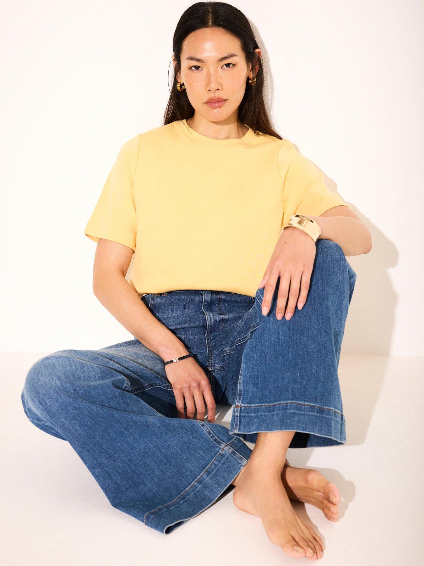Mint Velvet Ultimate Cotton T-Shirt - Yellow