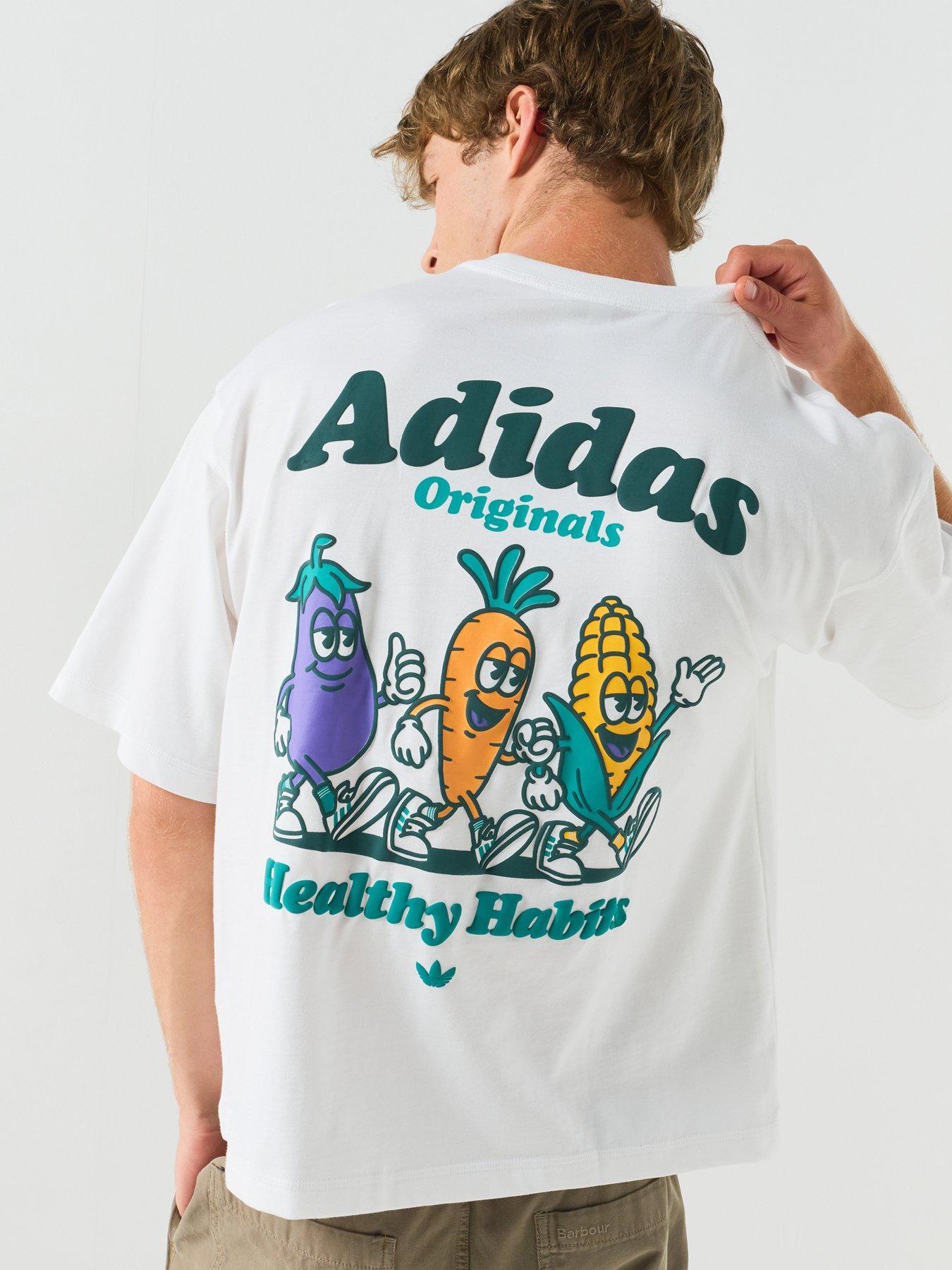 adidas Originals Men's Veggie Graphic T-Shirt - White