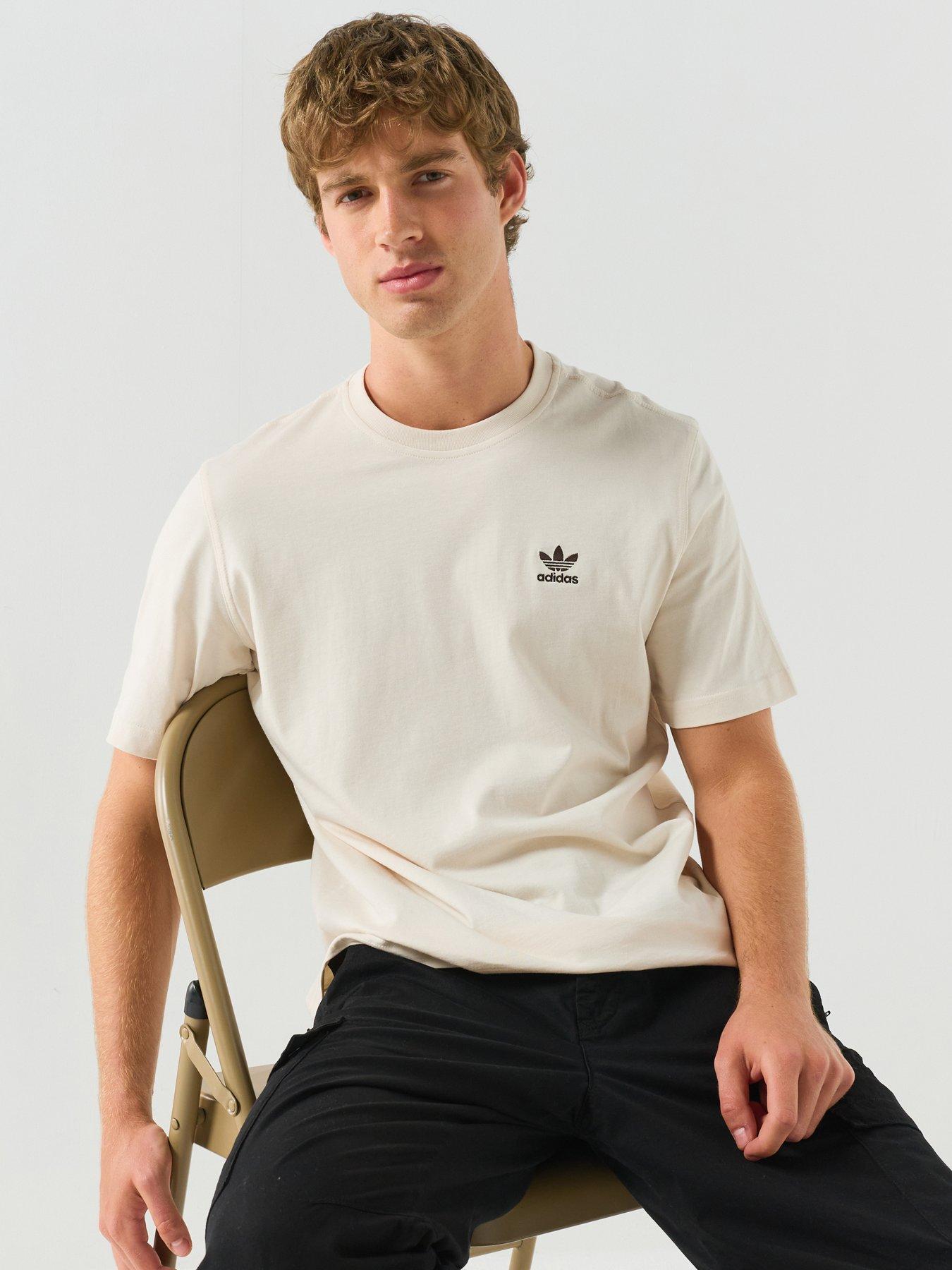 adidas Originals Men's Trefoil Essentials Loose T-Shirt - Off White