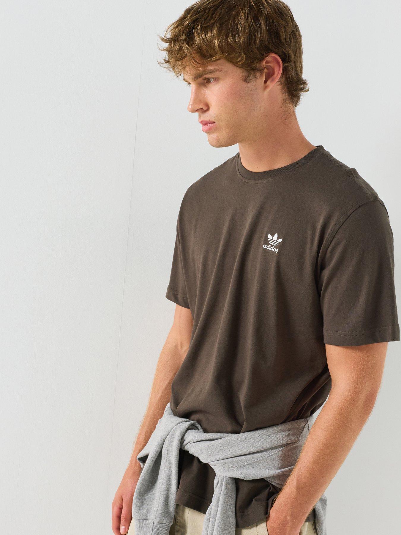 adidas Originals Mens Trefoil Essentials Loose T-shirt - Brown