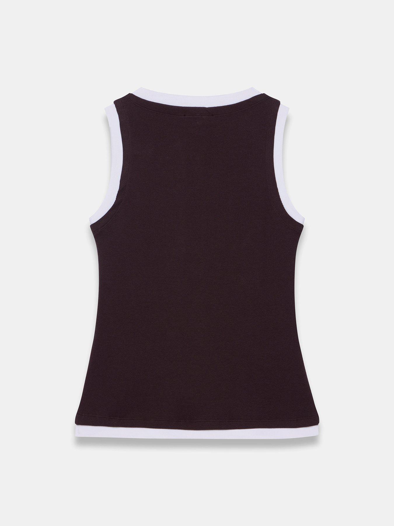Image 6 of 6 of Mint Velvet Double Layer Vest - Brown