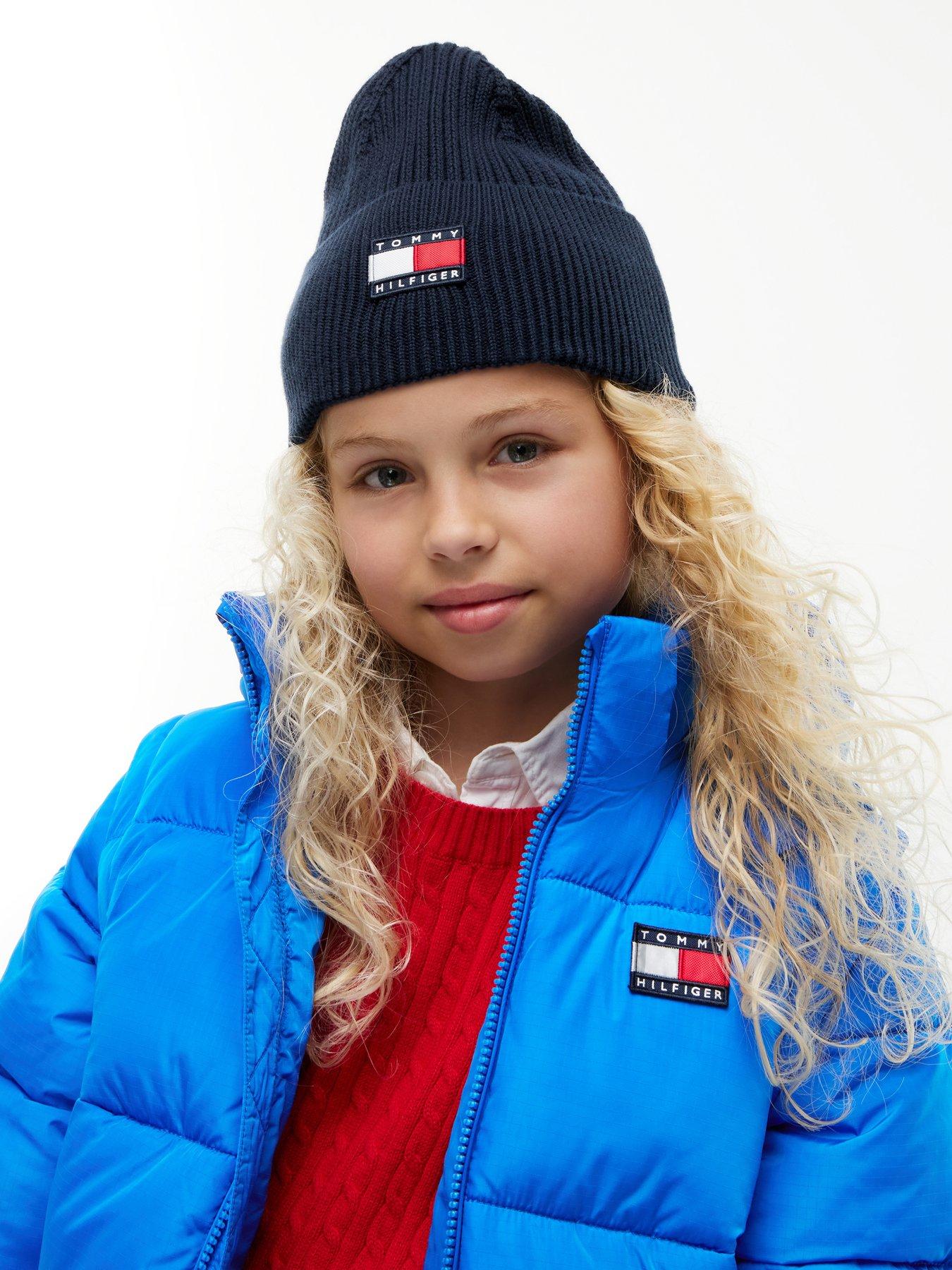 Image 2 of 5 of Tommy Hilfiger Kids Heritage Flag Beanie - Dark Blue