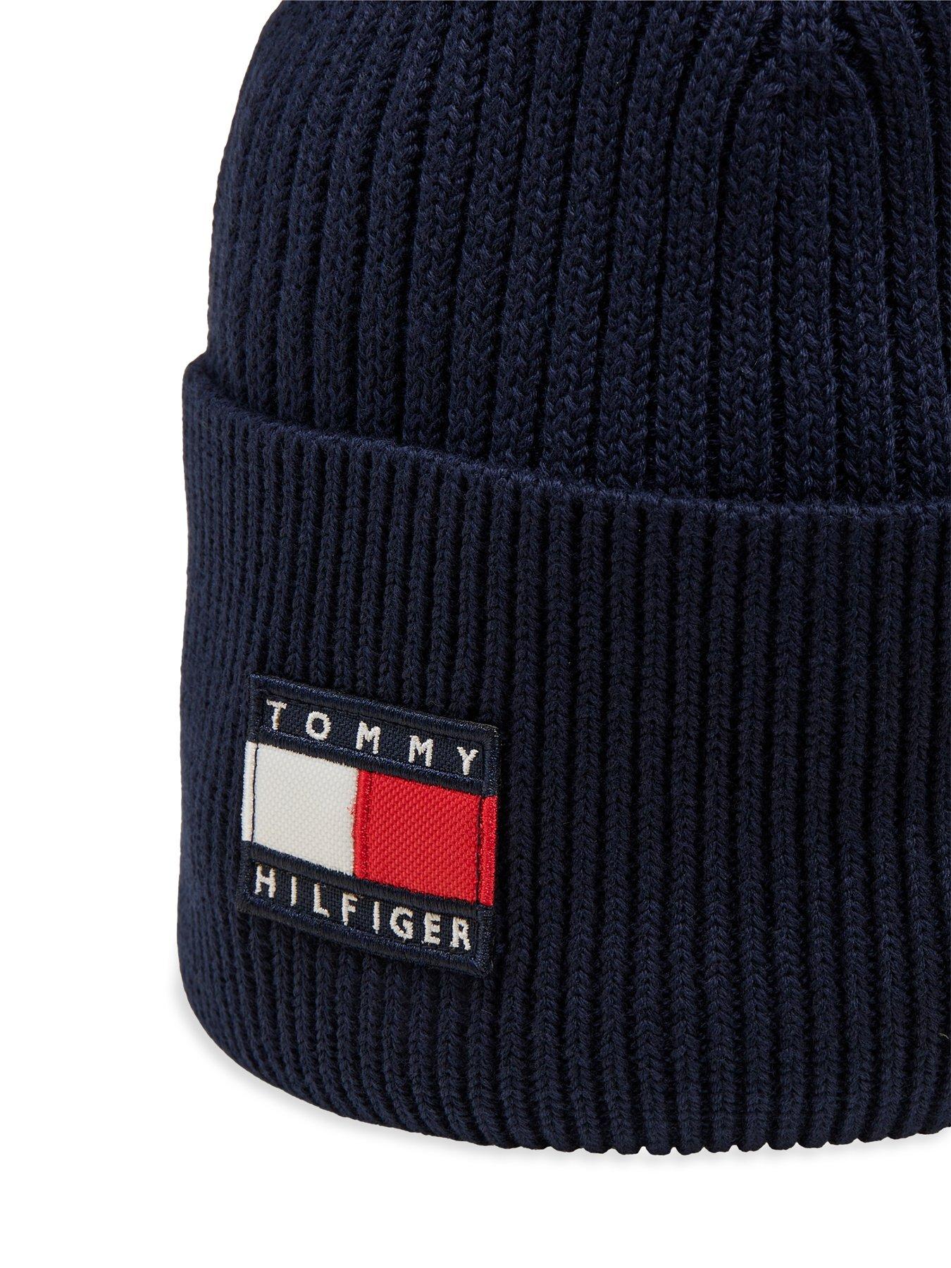 Image 4 of 5 of Tommy Hilfiger Kids Heritage Flag Beanie - Dark Blue