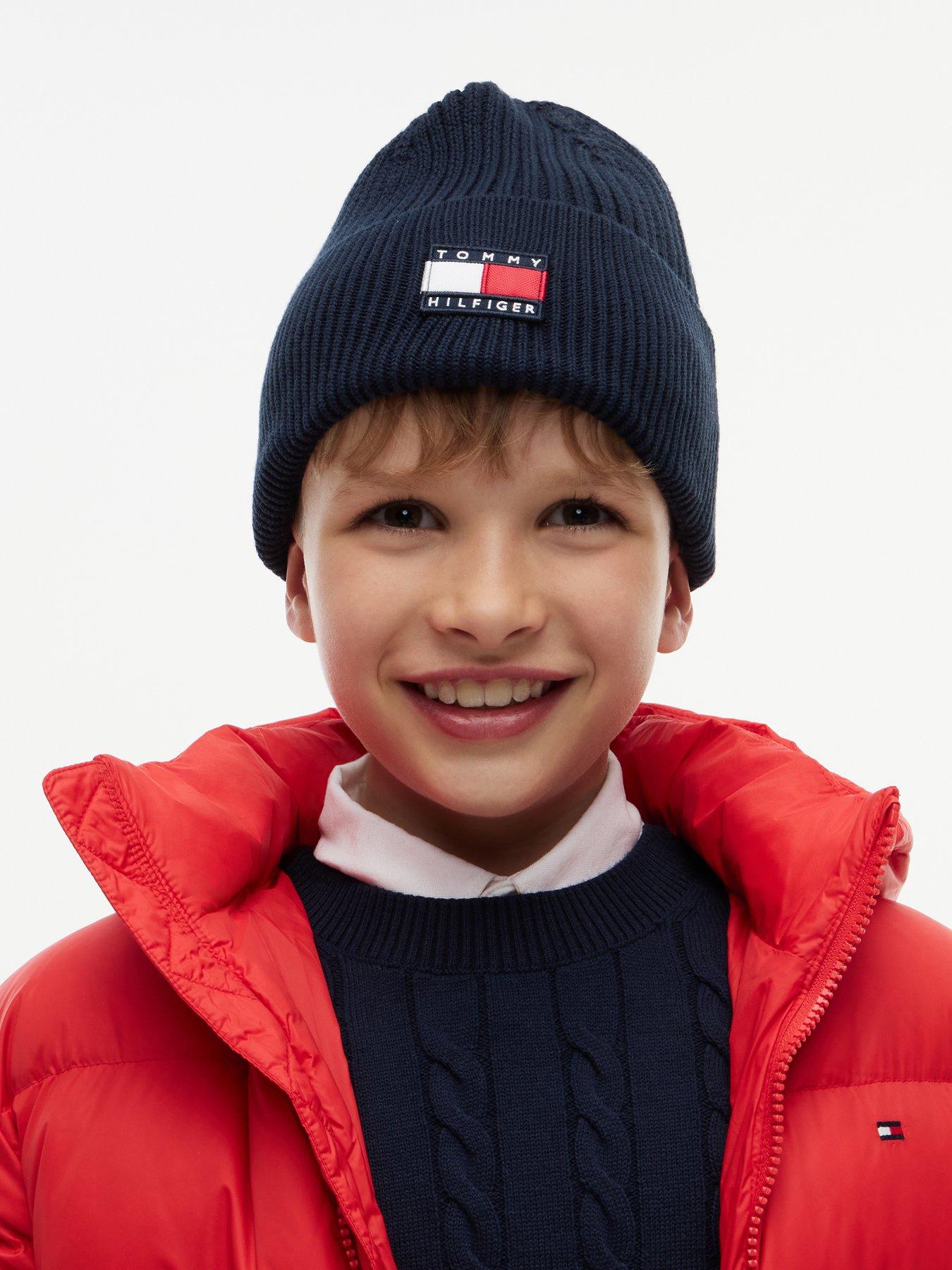 Image 5 of 5 of Tommy Hilfiger Kids Heritage Flag Beanie - Dark Blue
