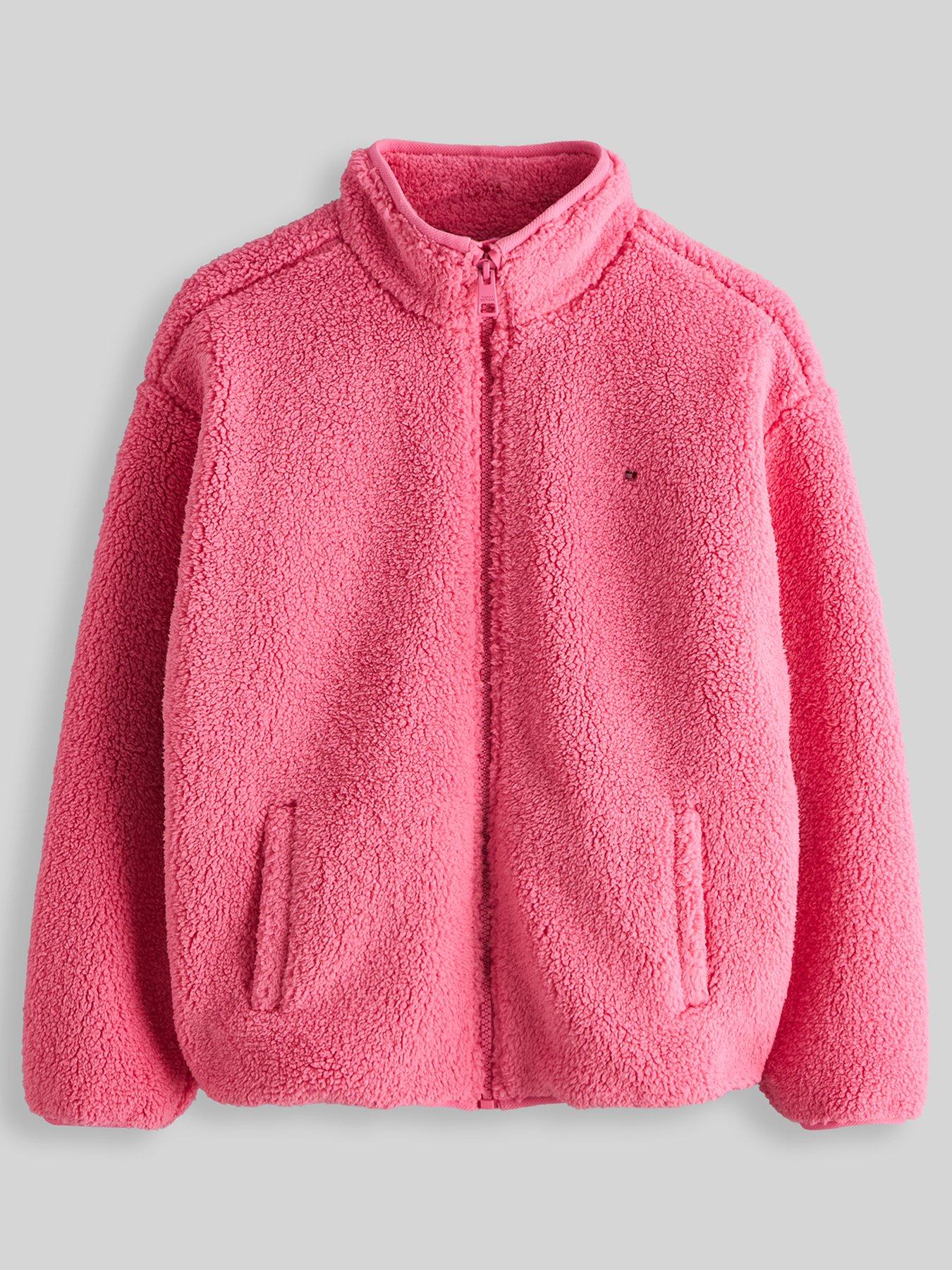 Image 1 of 5 of Tommy Hilfiger Girls Flag Full Zip Sweatshirt - Pink