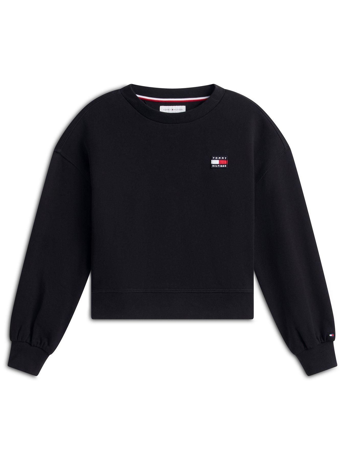 Tommy Hilfiger Heritage Logo Sweatshirt And Leggings Set - Black