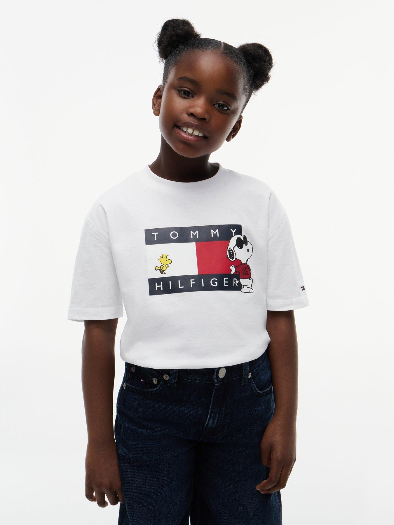 Tommy Hilfiger Kids Peanuts Graphic Short Sleeve T-Shirt - White