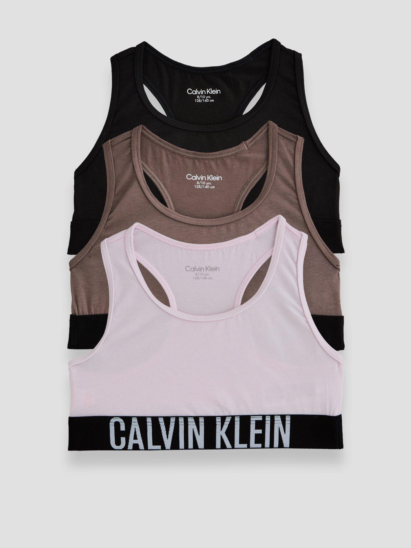 Calvin Klein Girls 3 Pack Intense Bralette - Multi
