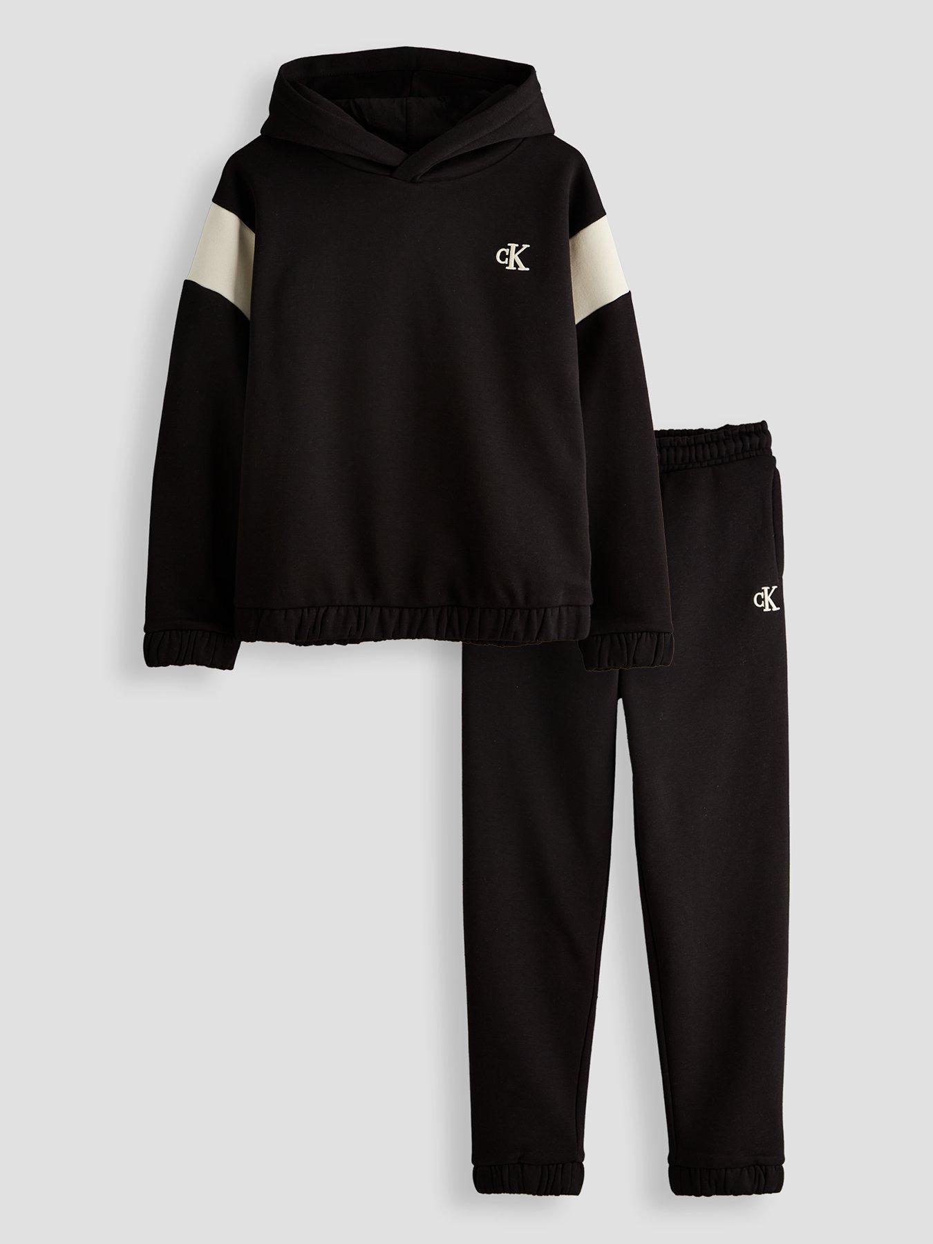 Calvin Klein Jeans Boys Ck Colourblock Hoodie Set - Black