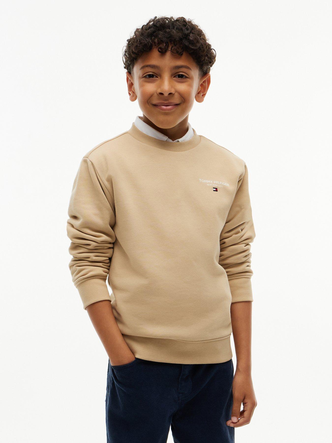 Tommy Hilfiger Boys Essential Logo Sweatshirt - Beige