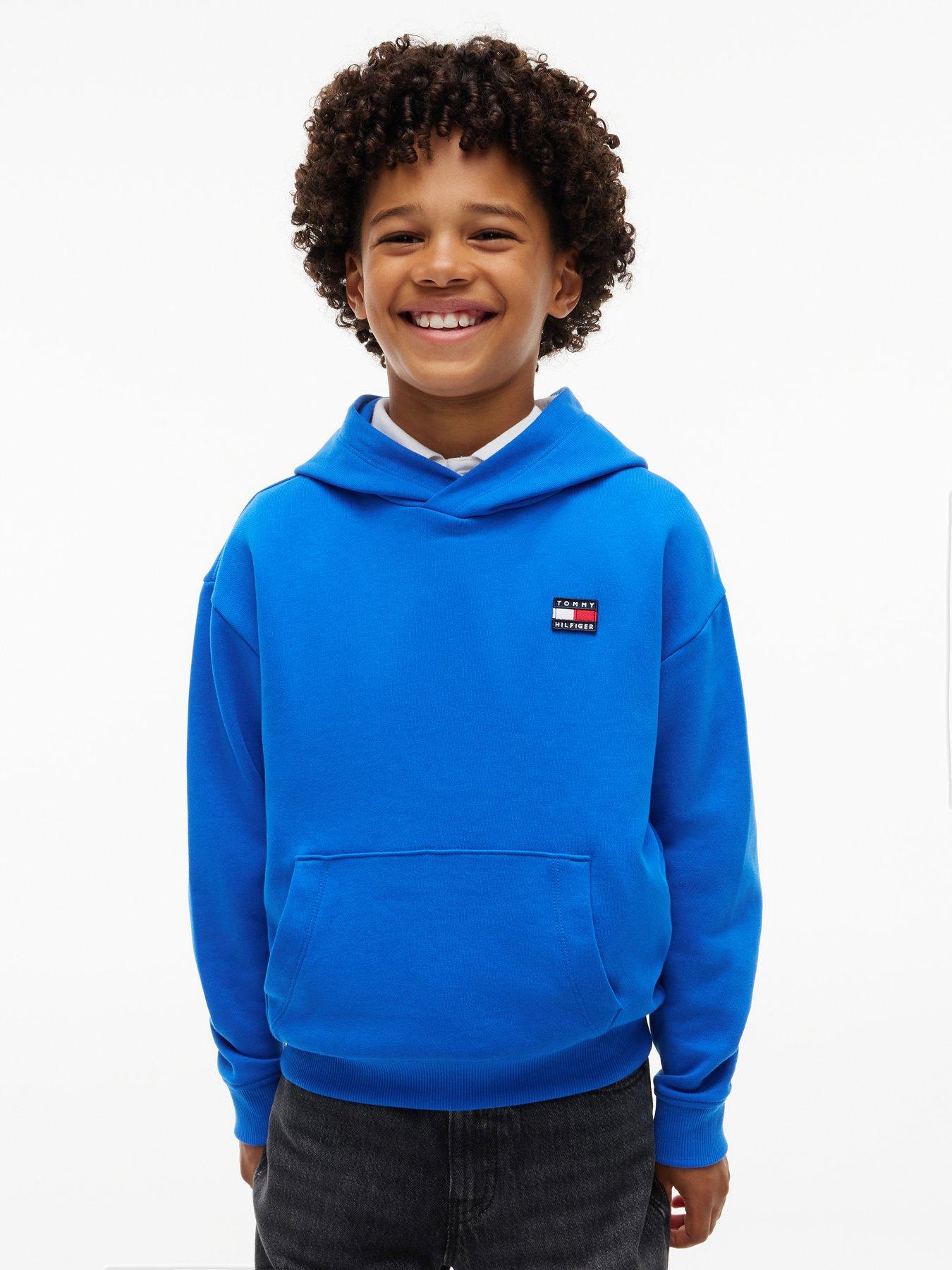 Image 1 of 3 of Tommy Hilfiger Boys Flag Heritage Hoodie - Blue