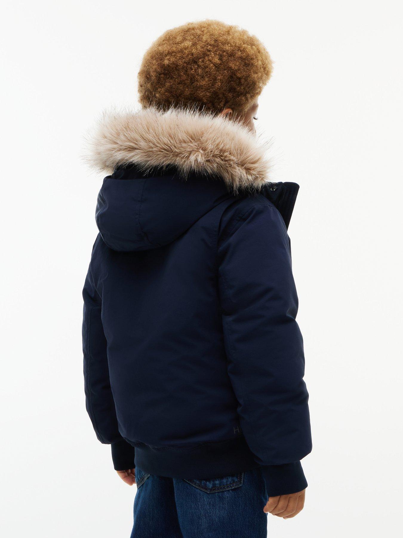 Image 2 of 7 of Tommy Hilfiger Boys Padded Bomber Jacket - Dark Blue