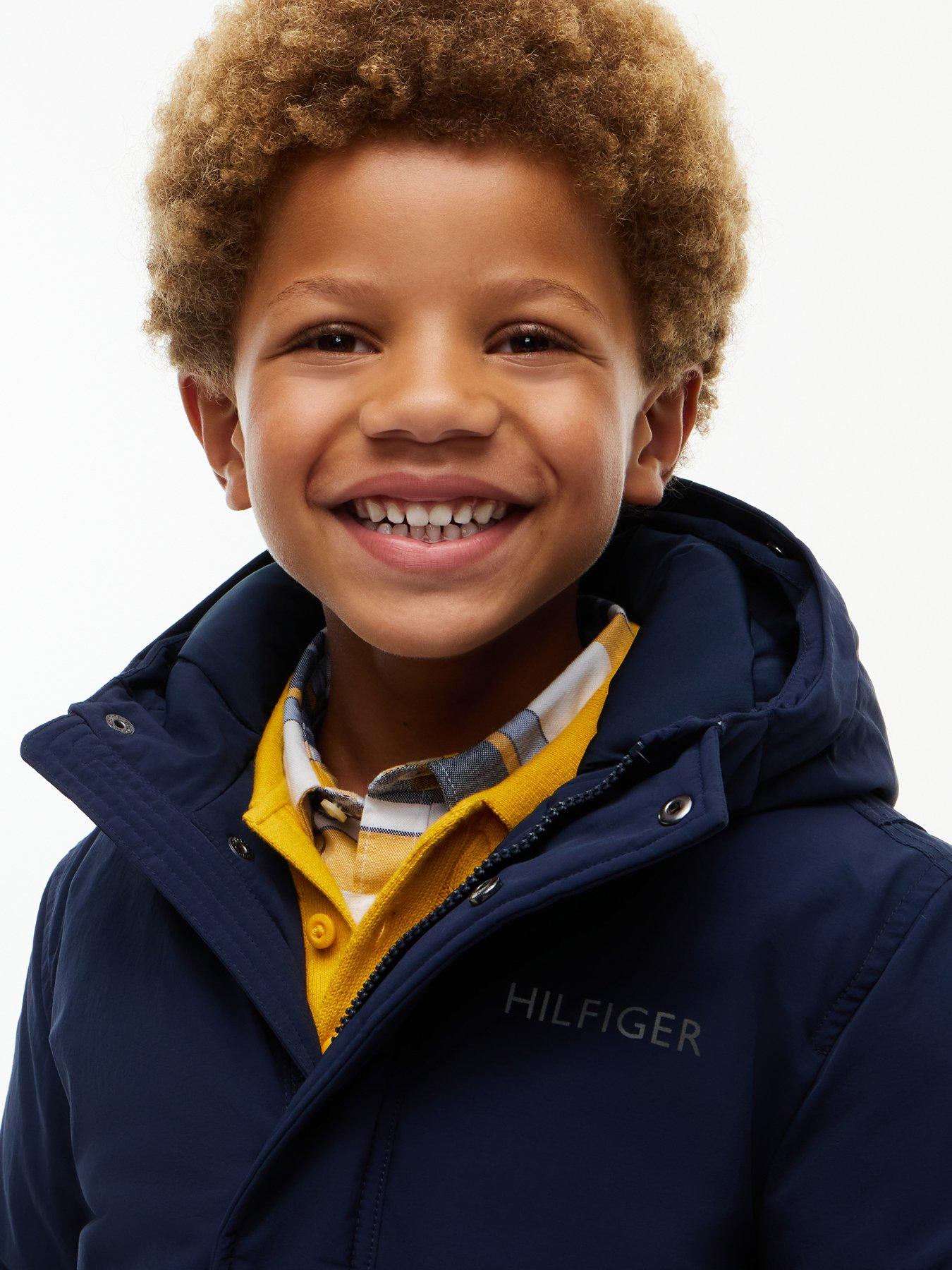 Image 6 of 7 of Tommy Hilfiger Boys Padded Bomber Jacket - Dark Blue