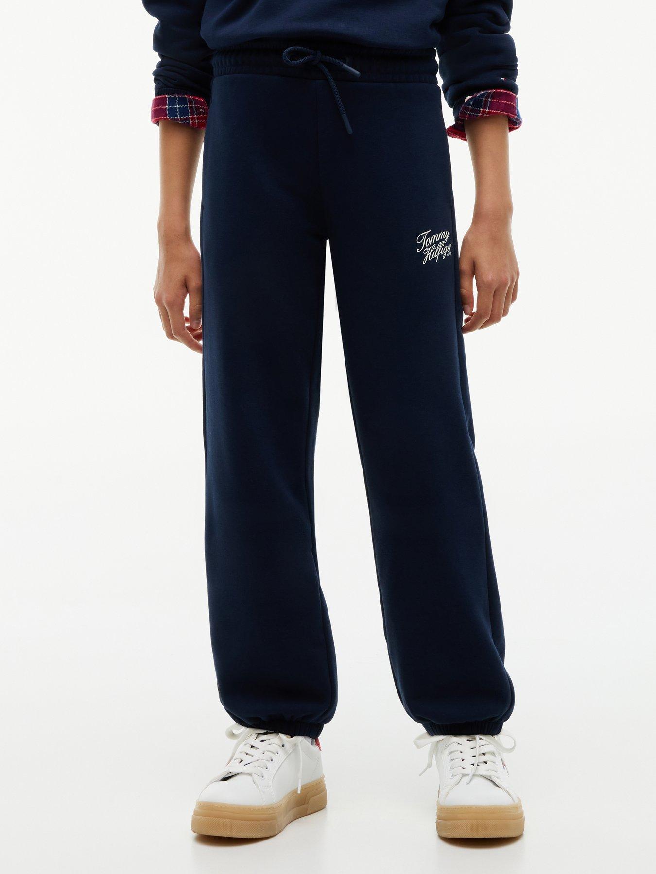 Tommy Hilfiger Girls Script Sweatpants - Dark Blue