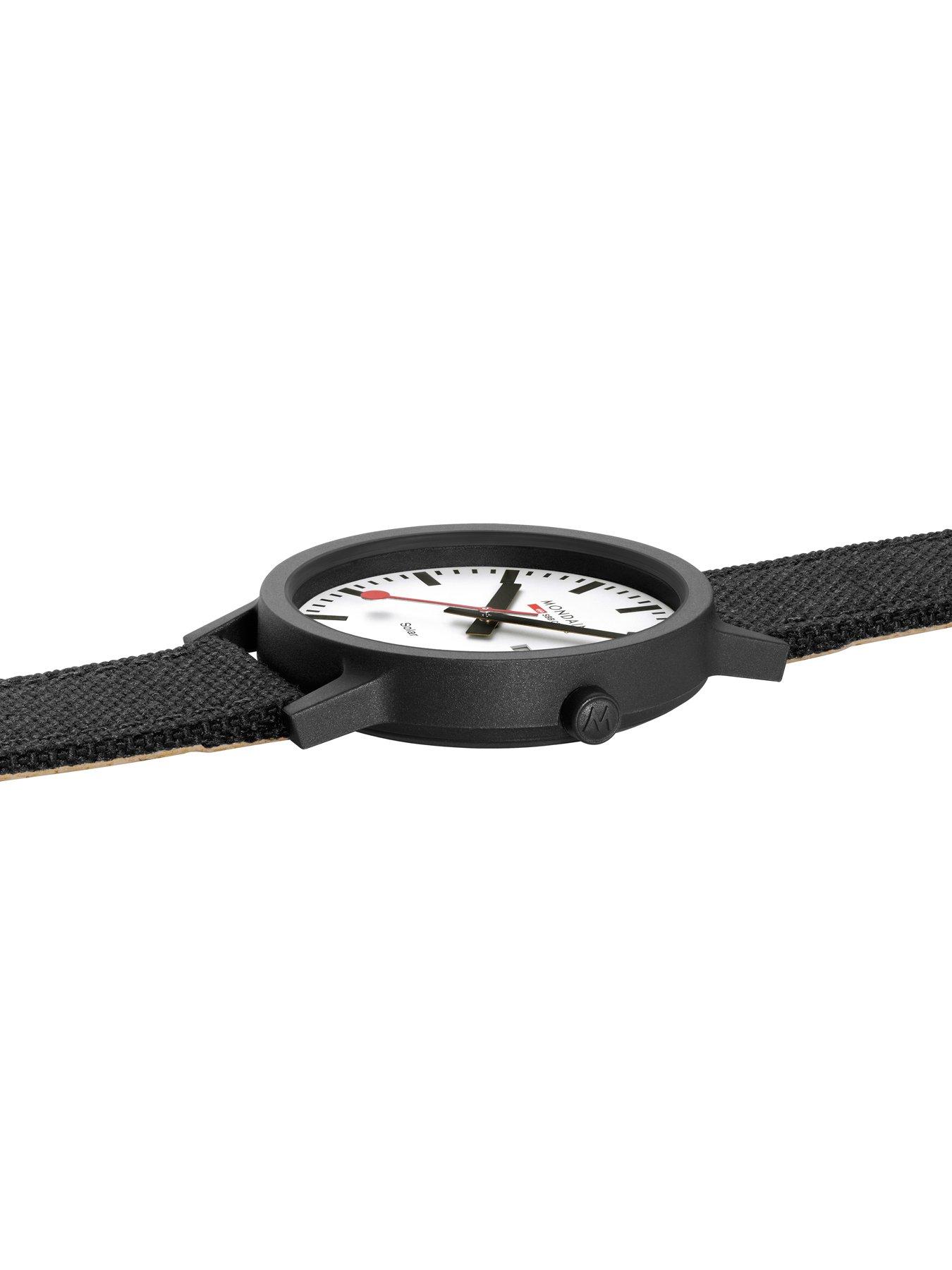 Image 4 of 7 of Mondaine MON SBB ESSENCE SOLAR&nbsp;41mm WHT DIAL BLK S