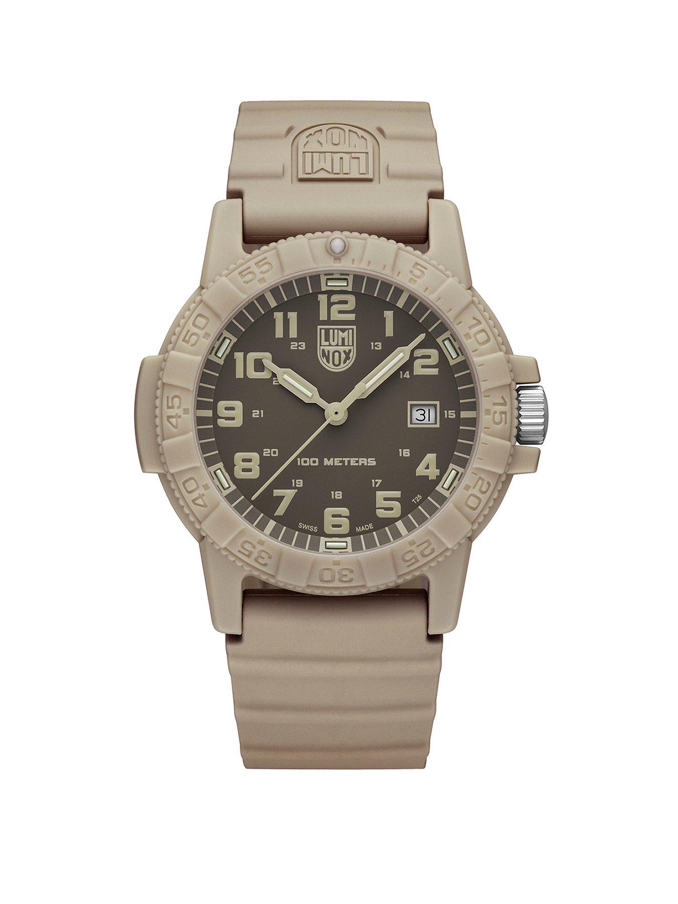 Luminox Sea Turtle 0320 Series 44mm Leatherback Sand Dial & Strap