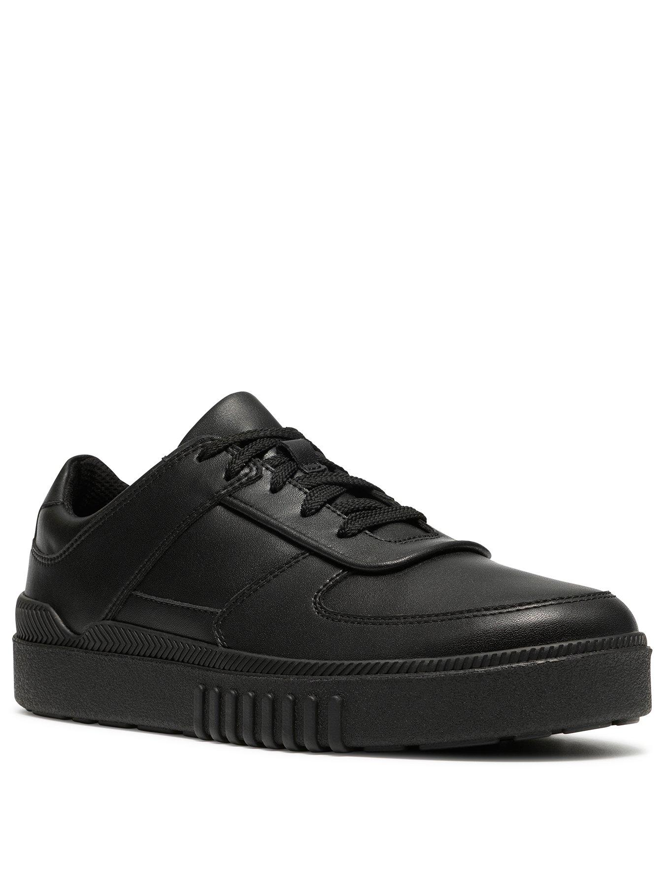 Image 2 of 6 of Clarks Youth Somerset Flex Leather Trainer - Black