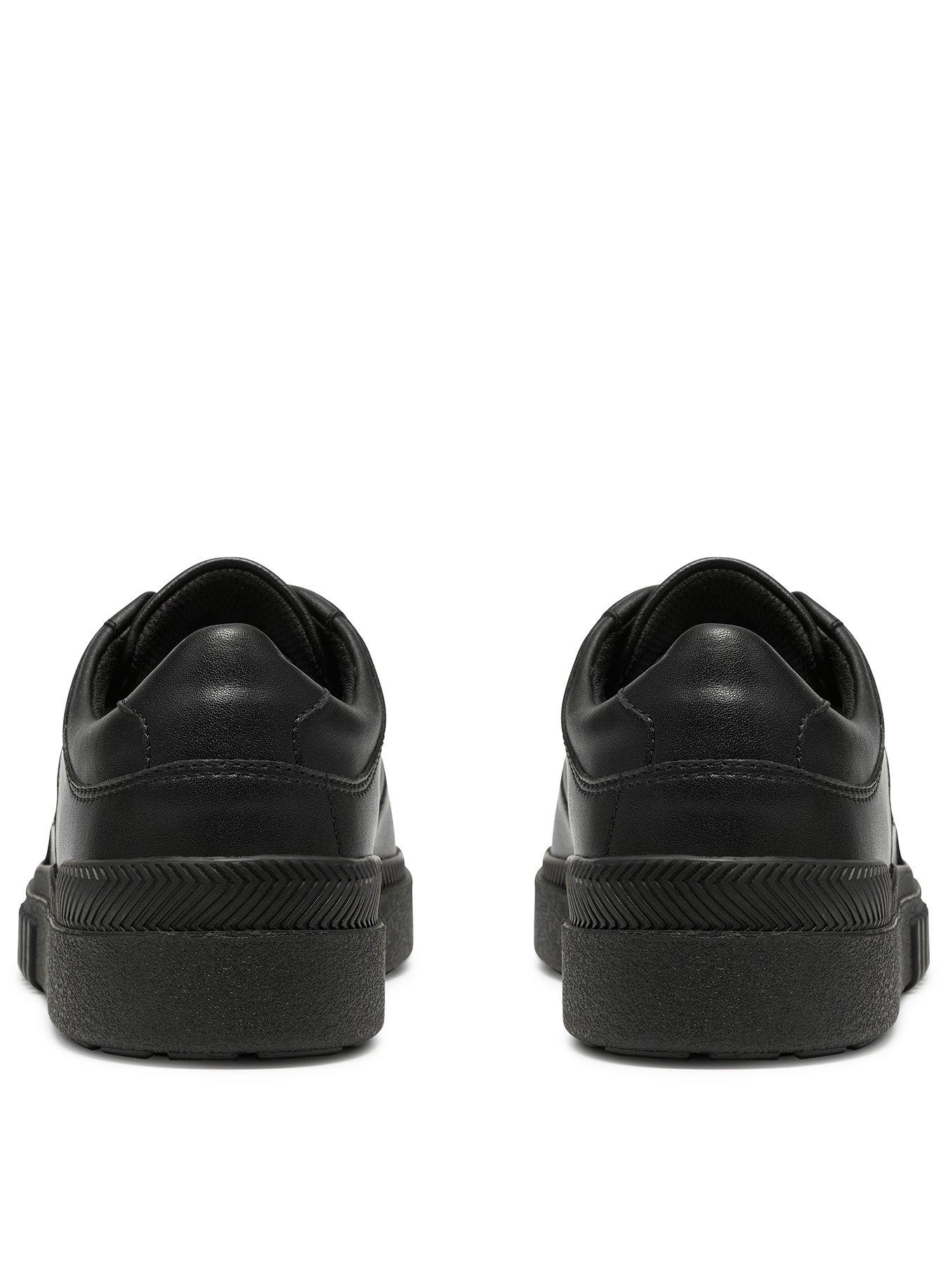 Image 3 of 6 of Clarks Youth Somerset Flex Leather Trainer - Black