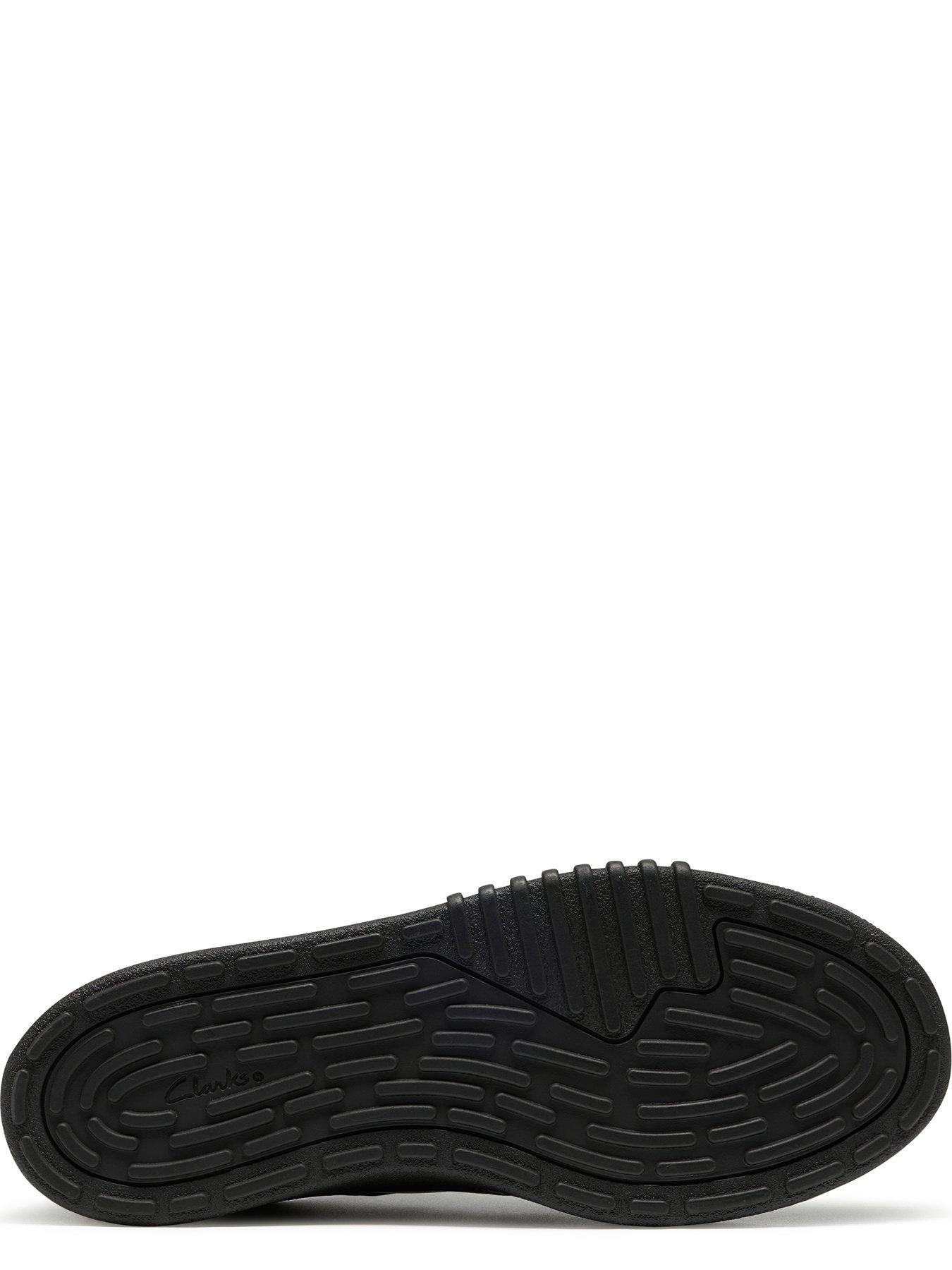 Image 5 of 6 of Clarks Youth Somerset Flex Leather Trainer - Black