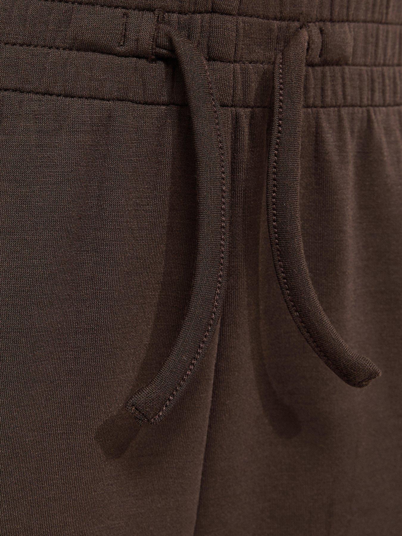 Image 5 of 5 of New Look 915 Girls Dark Brown Soft Touch Wide Leg Joggers